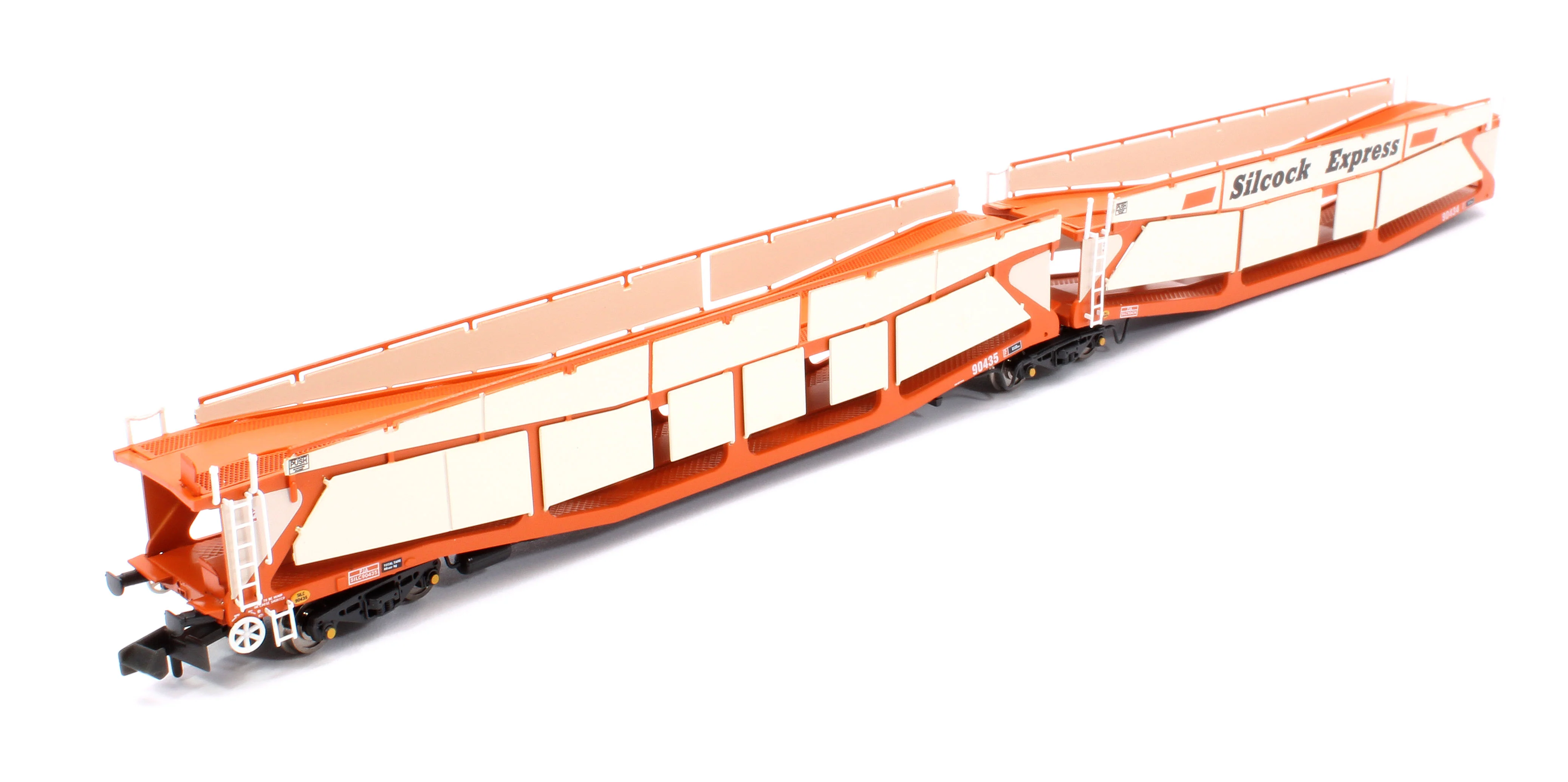 RT-N-CAR4-114A Quad Set Cartic-4 Car Carrier - Silcock Express Livery with Side Screens (Set A) - Image 7