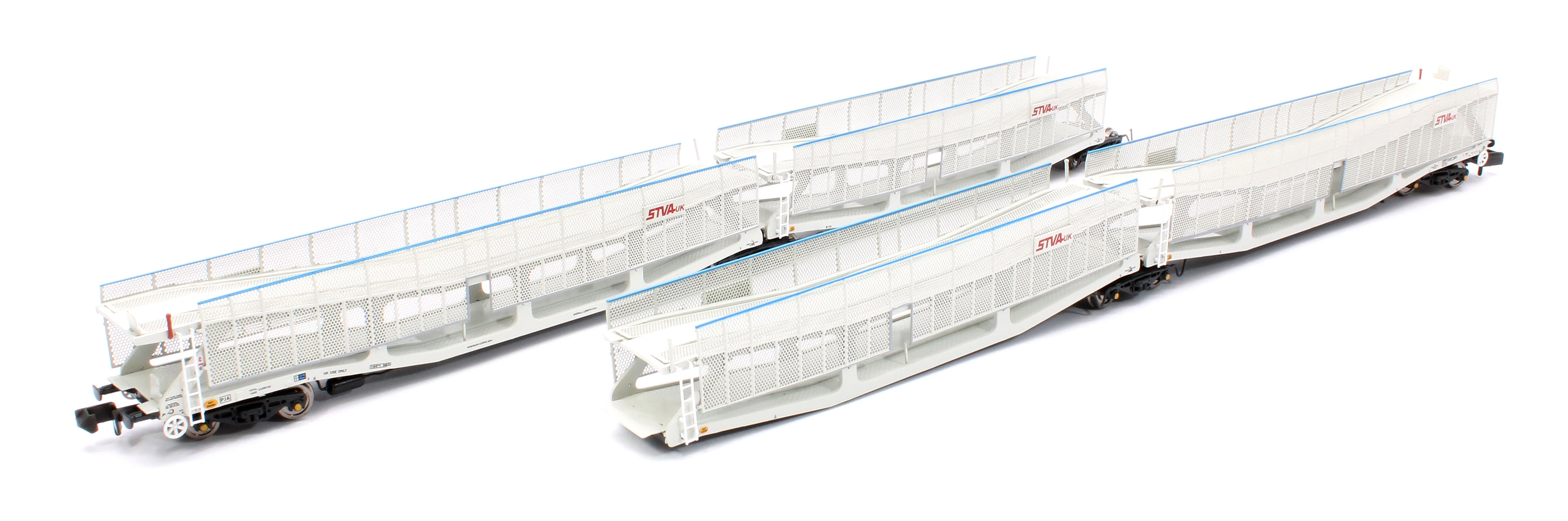 RT-N-CAR4-137A Quad Set Cartic-4 Car Carrier - STVA Light Grey with Mesh Screens (Set A)