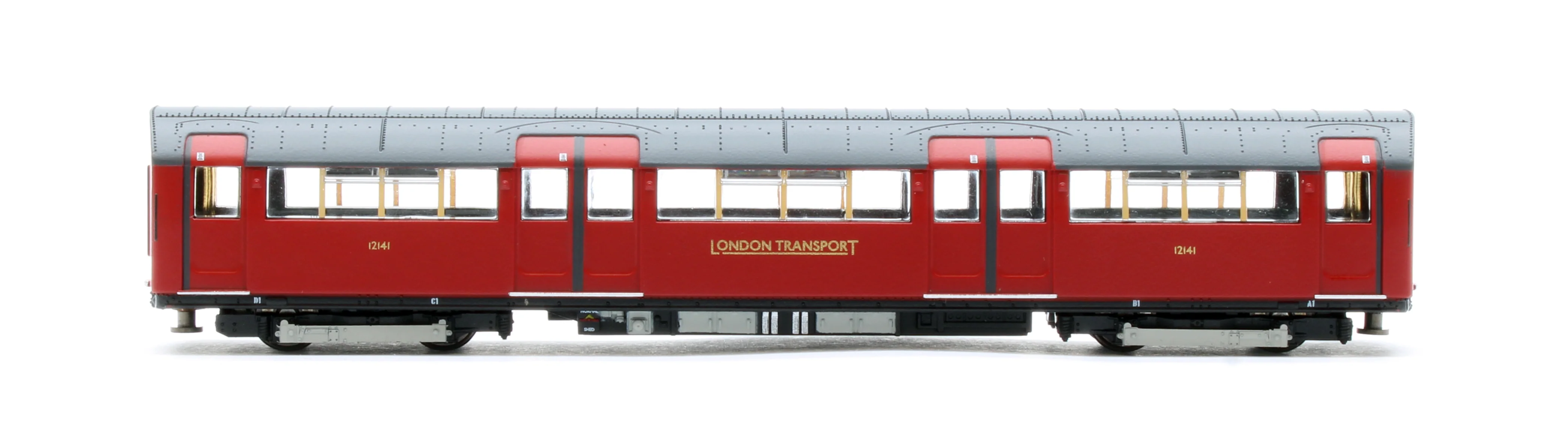 RT-N-LU1938-MAR401A 1938 Tube Stock - London Transport (Gold Branding) Maroon “Rail Red” (Cream Window Bars) Set A (Northern Line) 4-Car EMU - Image 10