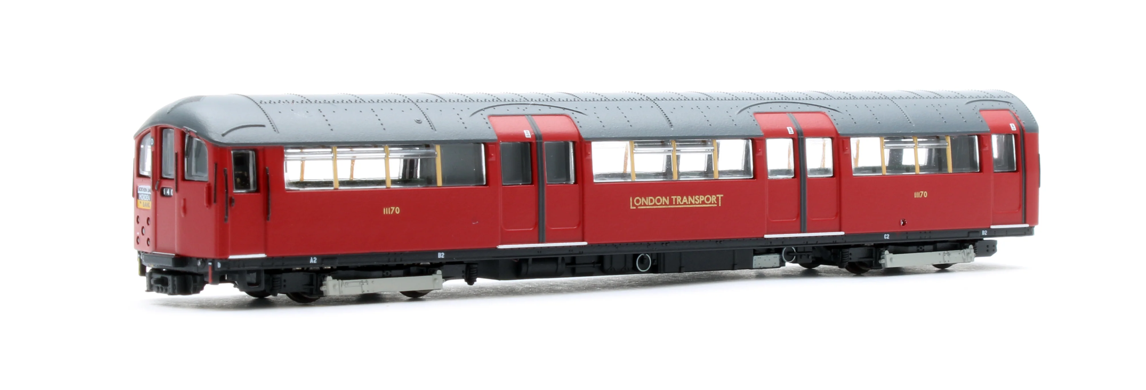 RT-N-LU1938-MAR401A 1938 Tube Stock - London Transport (Gold Branding) Maroon “Rail Red” (Cream Window Bars) Set A (Northern Line) 4-Car EMU - Image 11