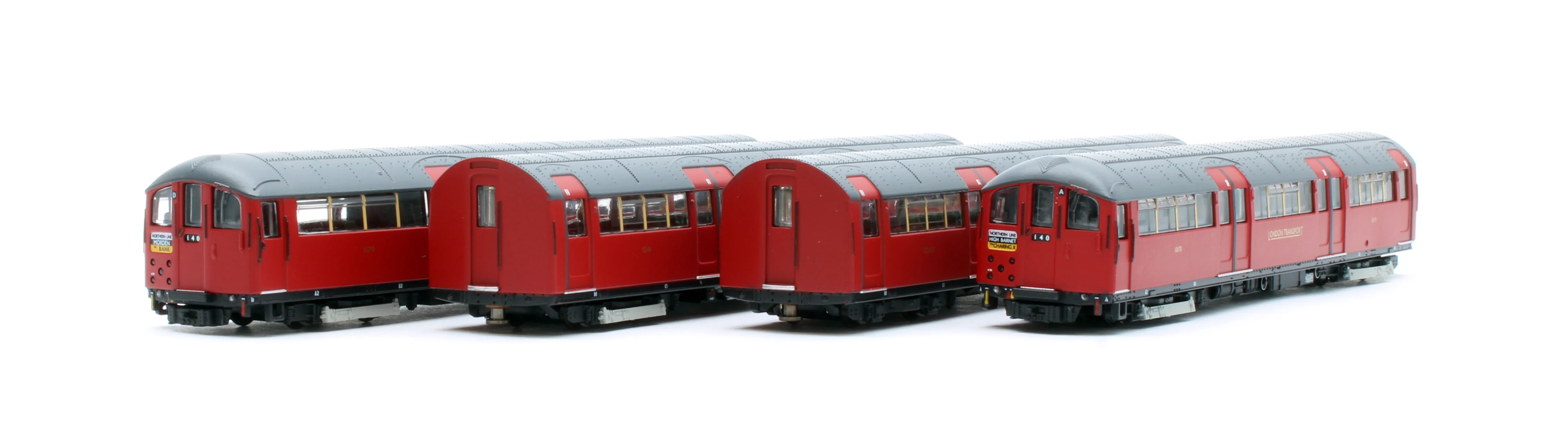 RT-N-LU1938-MAR401A 1938 Tube Stock - London Transport (Gold Branding) Maroon “Rail Red” (Cream Window Bars) Set A (Northern Line) 4-Car EMU - Image 3