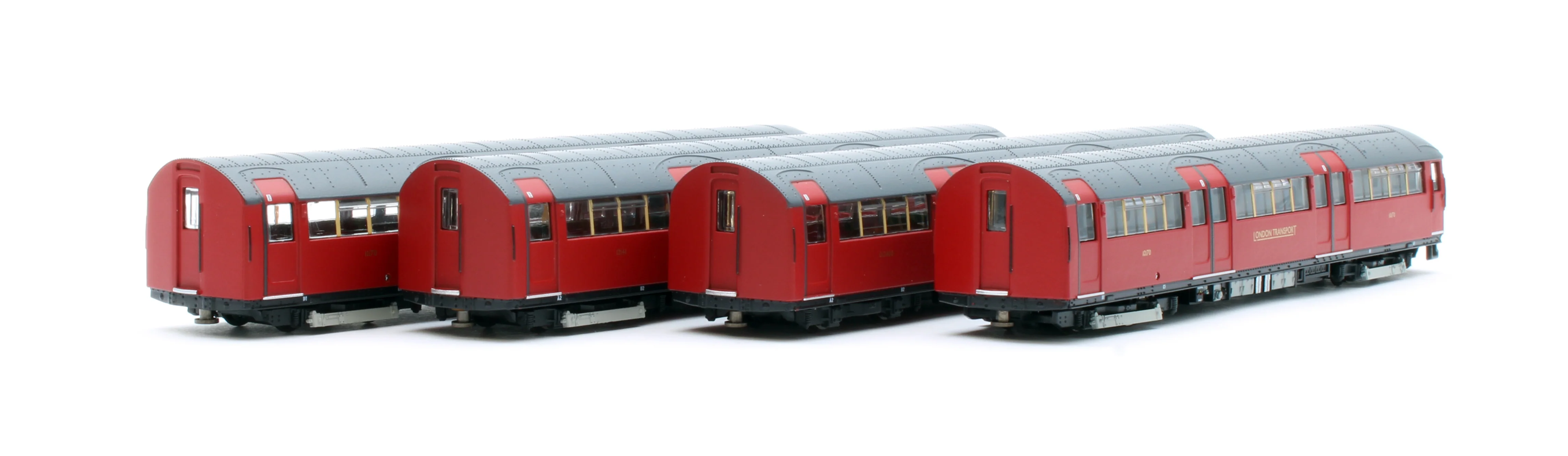 RT-N-LU1938-MAR401A 1938 Tube Stock - London Transport (Gold Branding) Maroon “Rail Red” (Cream Window Bars) Set A (Northern Line) 4-Car EMU - Image 4