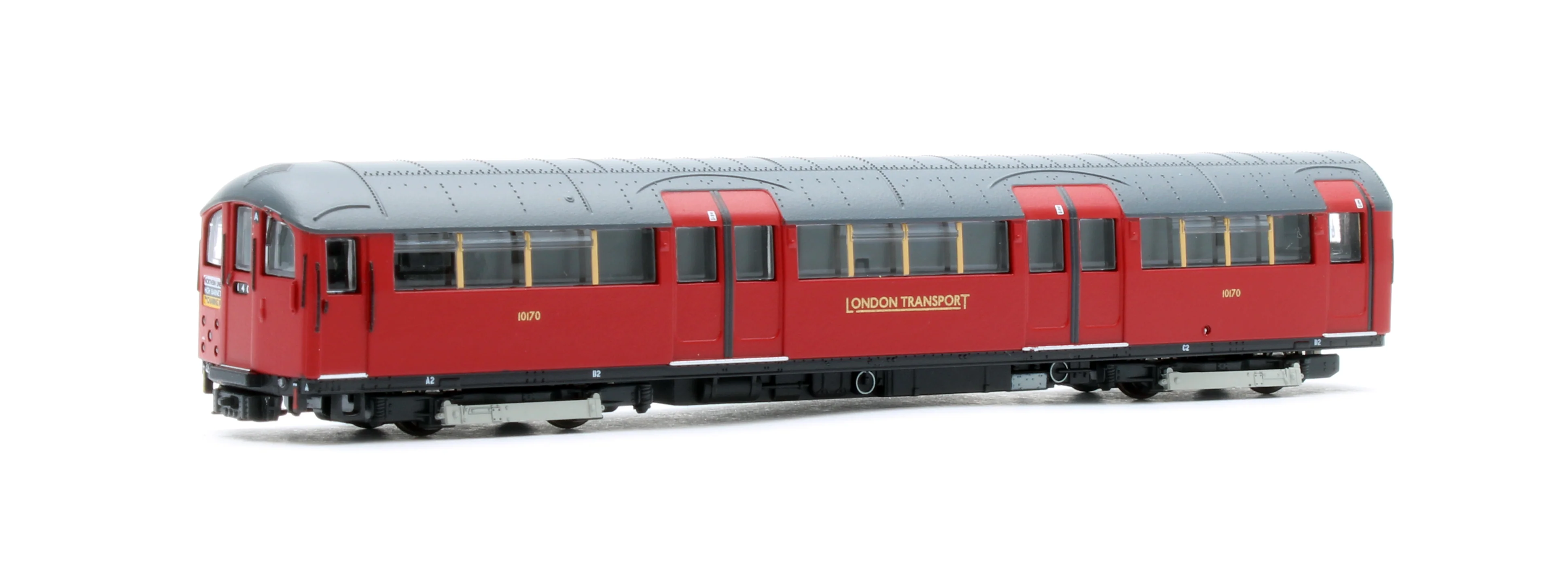 RT-N-LU1938-MAR401A 1938 Tube Stock - London Transport (Gold Branding) Maroon “Rail Red” (Cream Window Bars) Set A (Northern Line) 4-Car EMU - Image 5
