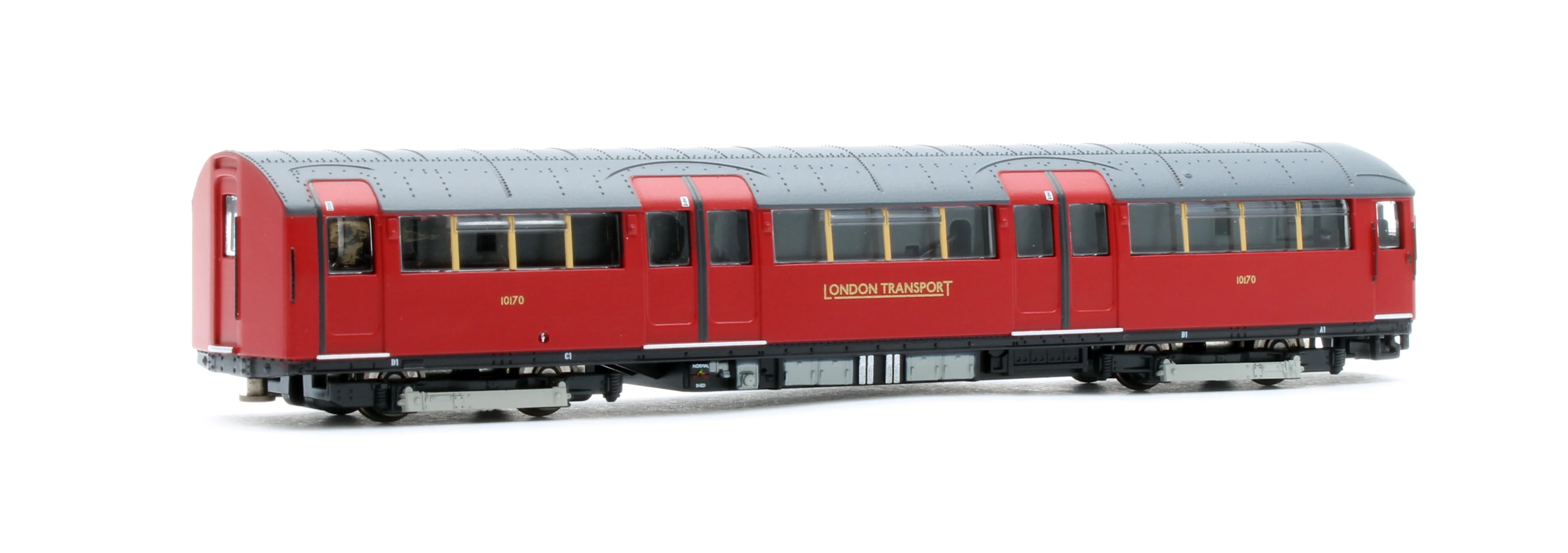 RT-N-LU1938-MAR401A 1938 Tube Stock - London Transport (Gold Branding) Maroon “Rail Red” (Cream Window Bars) Set A (Northern Line) 4-Car EMU - Image 6
