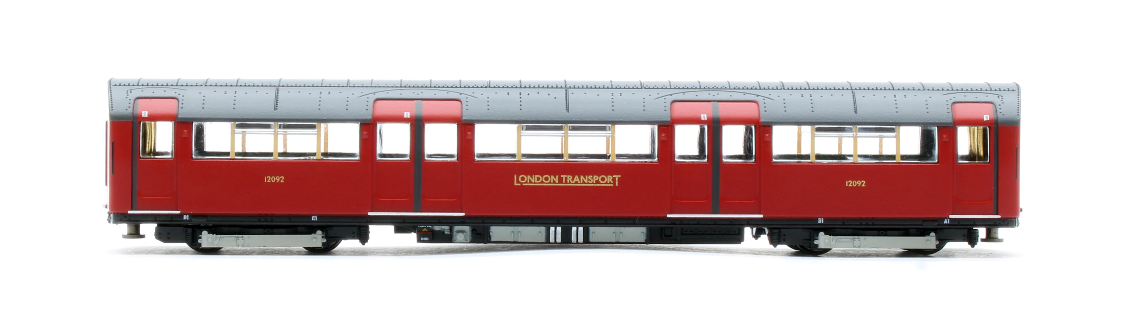 RT-N-LU1938-MAR401B 1938 Tube Stock - London Transport (Gold Branding) Maroon “Rail Red” (Cream Window Bars) Set B (Bakerloo Line) 4-Car EMU - Image 10
