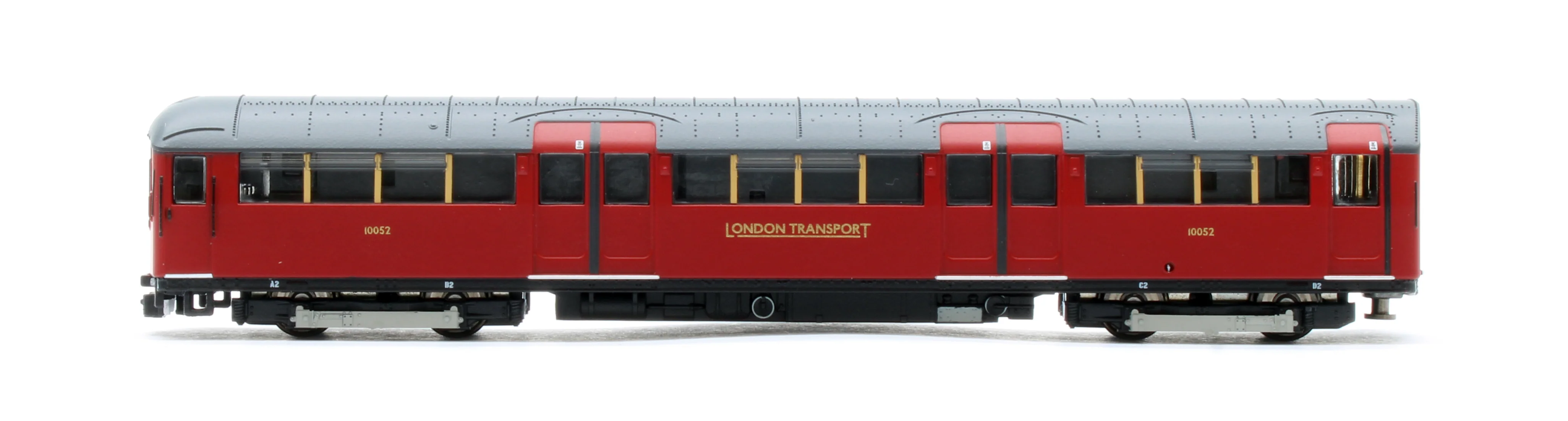 RT-N-LU1938-MAR401B 1938 Tube Stock - London Transport (Gold Branding) Maroon “Rail Red” (Cream Window Bars) Set B (Bakerloo Line) 4-Car EMU - Image 6