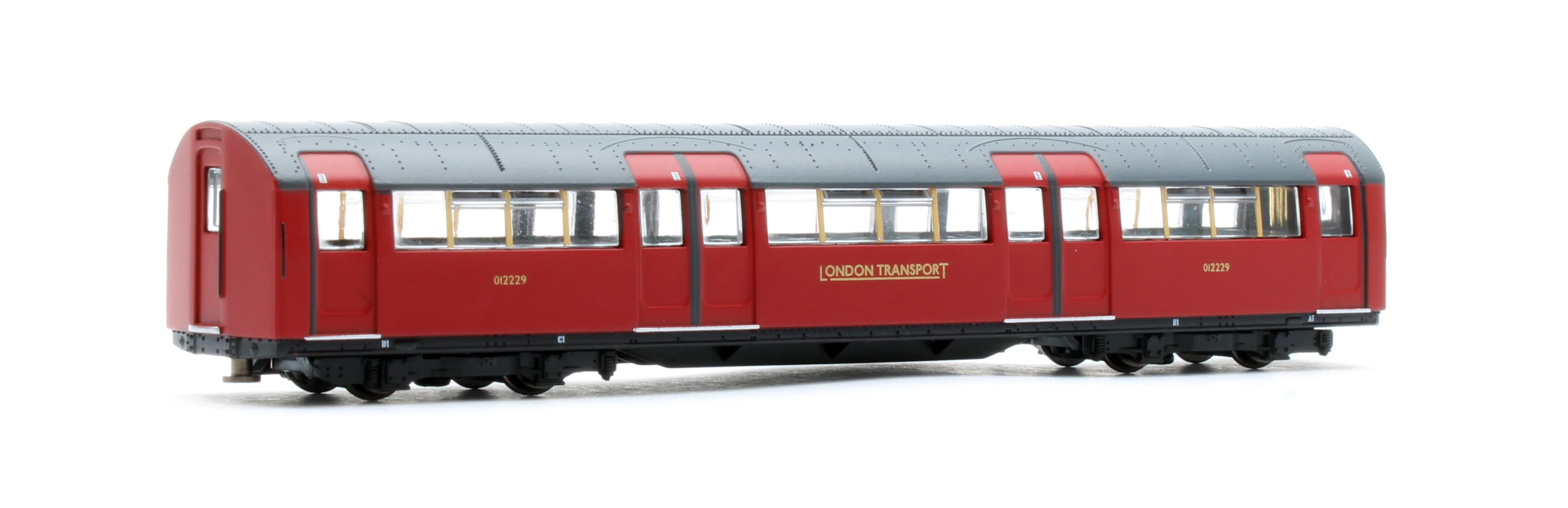 RT-N-LU1938-MAR401B 1938 Tube Stock - London Transport (Gold Branding) Maroon “Rail Red” (Cream Window Bars) Set B (Bakerloo Line) 4-Car EMU - Image 7
