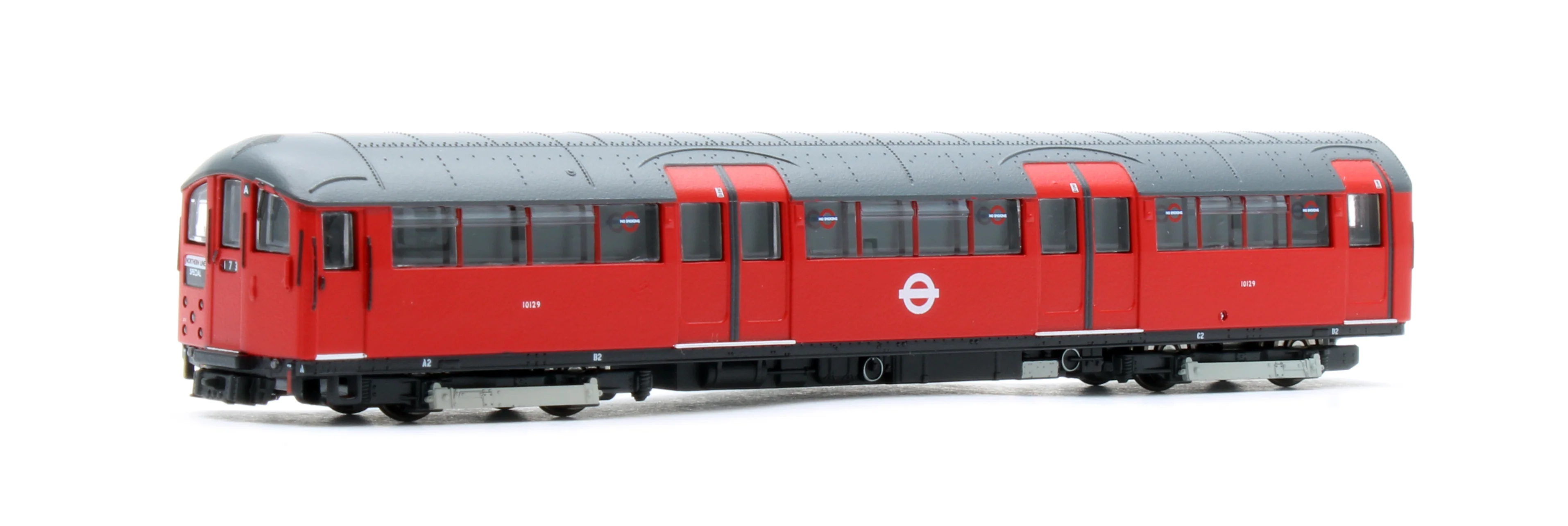 RT-N-LU1938-RED302C 1938 Tube Stock - London Underground (White Roundels) "Bus" Red Set C (Northern & Bakerloo Line) 3-Car EMU - Image 4
