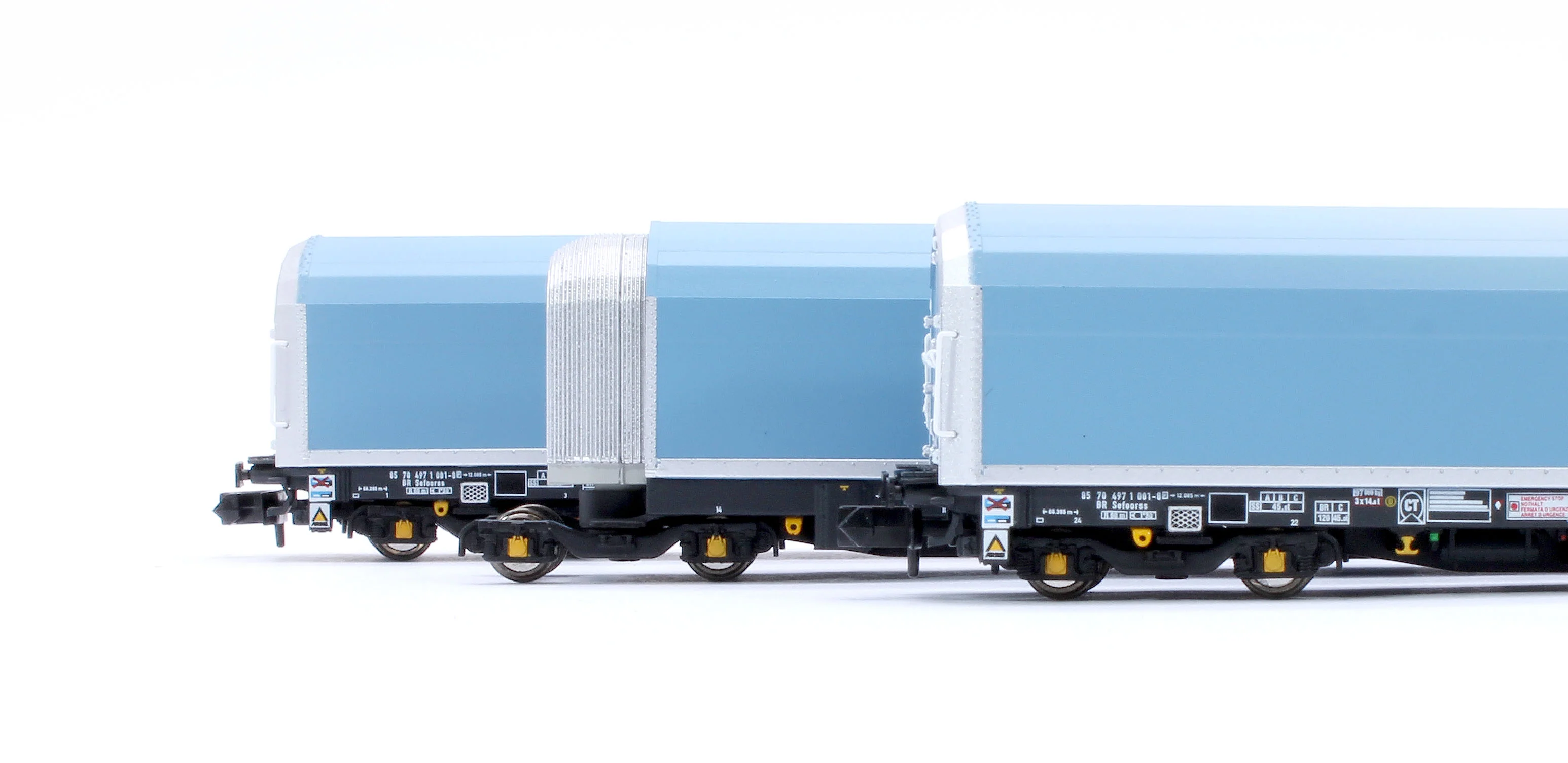 RT-N-WIA-201A N/2mm 5-car Arbel WIA car carrier with RfD squadron branding. Wagon number 85 70 4971 001-8 - Image 11