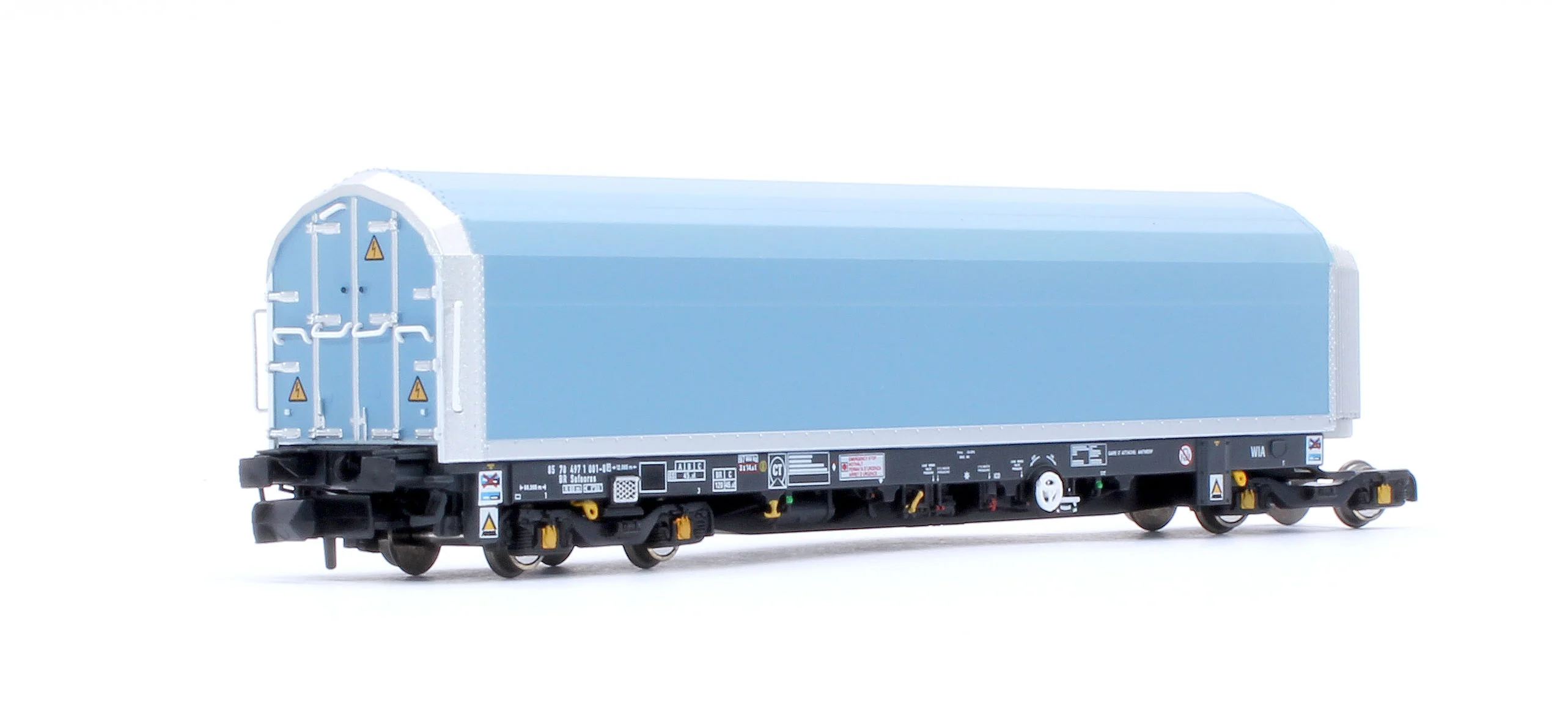 RT-N-WIA-201A N/2mm 5-car Arbel WIA car carrier with RfD squadron branding. Wagon number 85 70 4971 001-8 - Image 2
