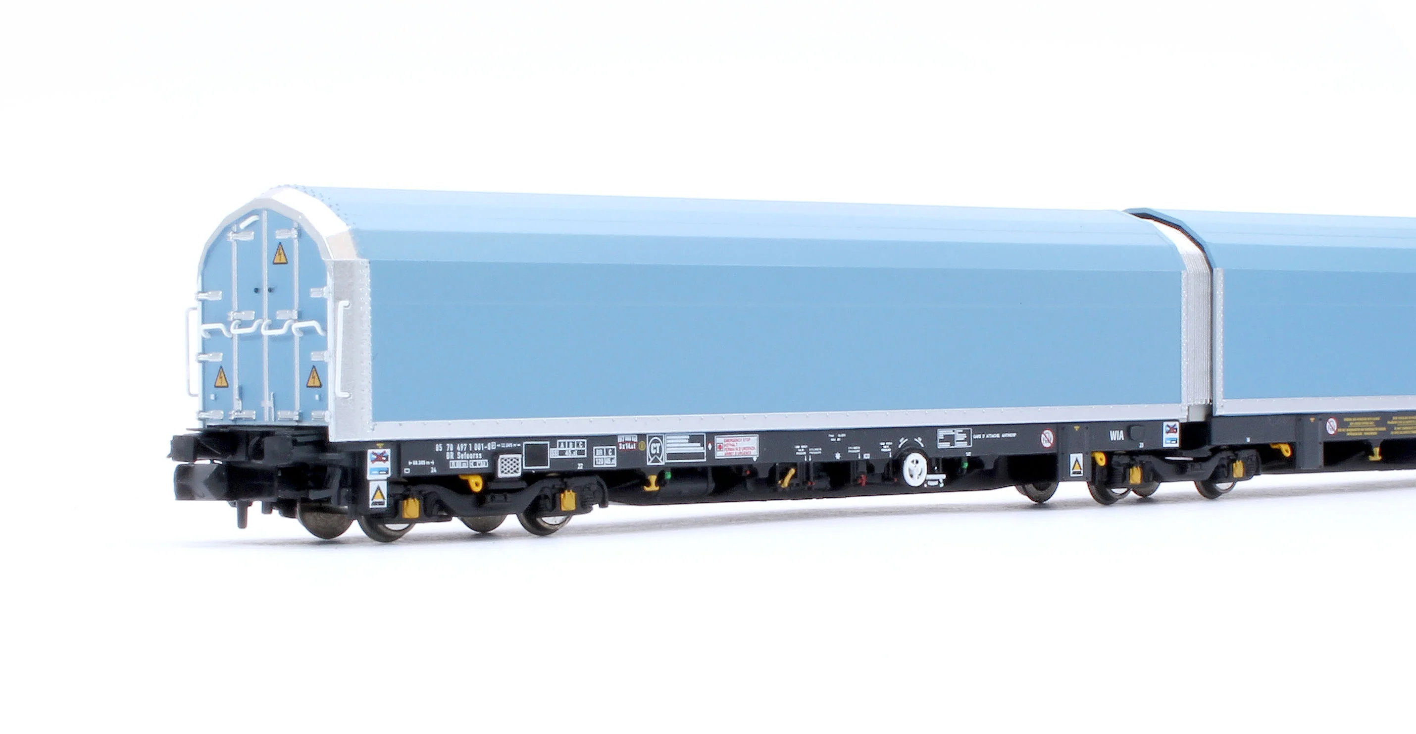 RT-N-WIA-201A N/2mm 5-car Arbel WIA car carrier with RfD squadron branding. Wagon number 85 70 4971 001-8 - Image 8