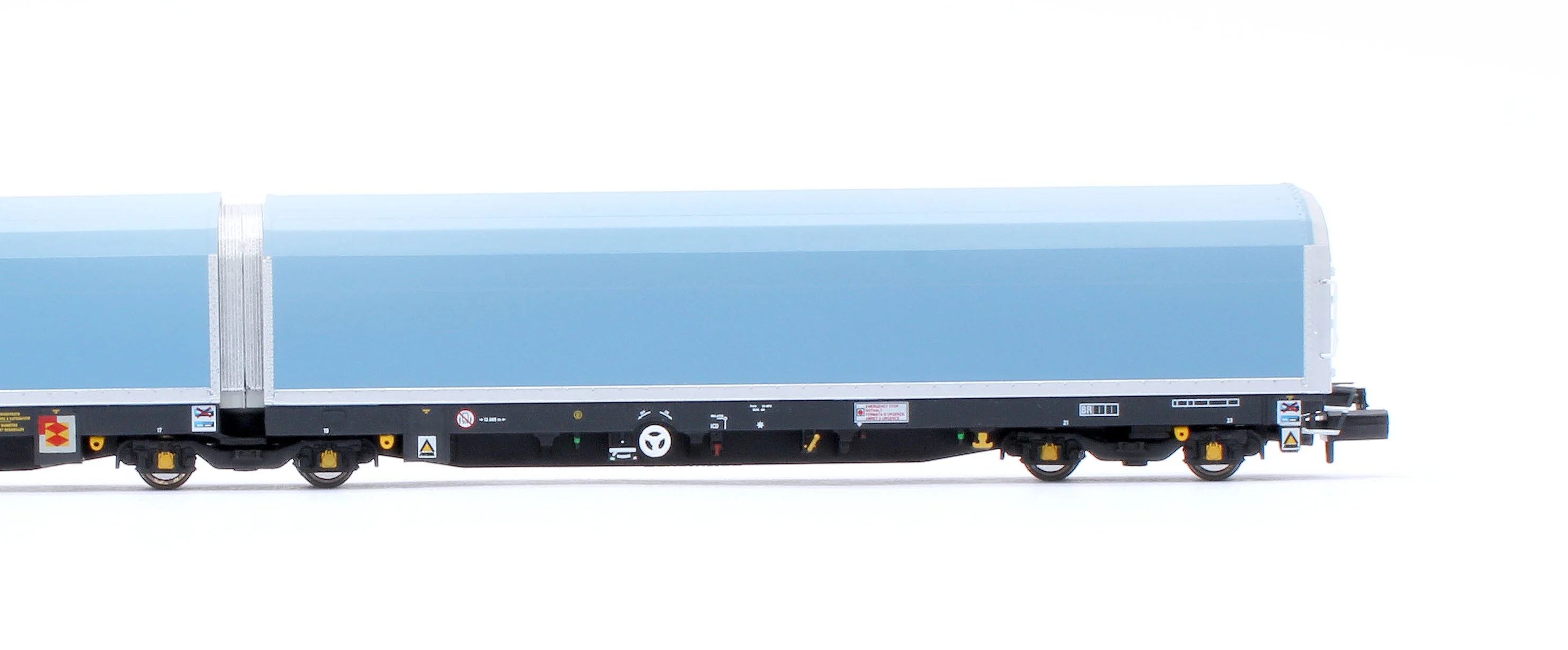 RT-N-WIA-201A N/2mm 5-car Arbel WIA car carrier with RfD squadron branding. Wagon number 85 70 4971 001-8 - Image 9