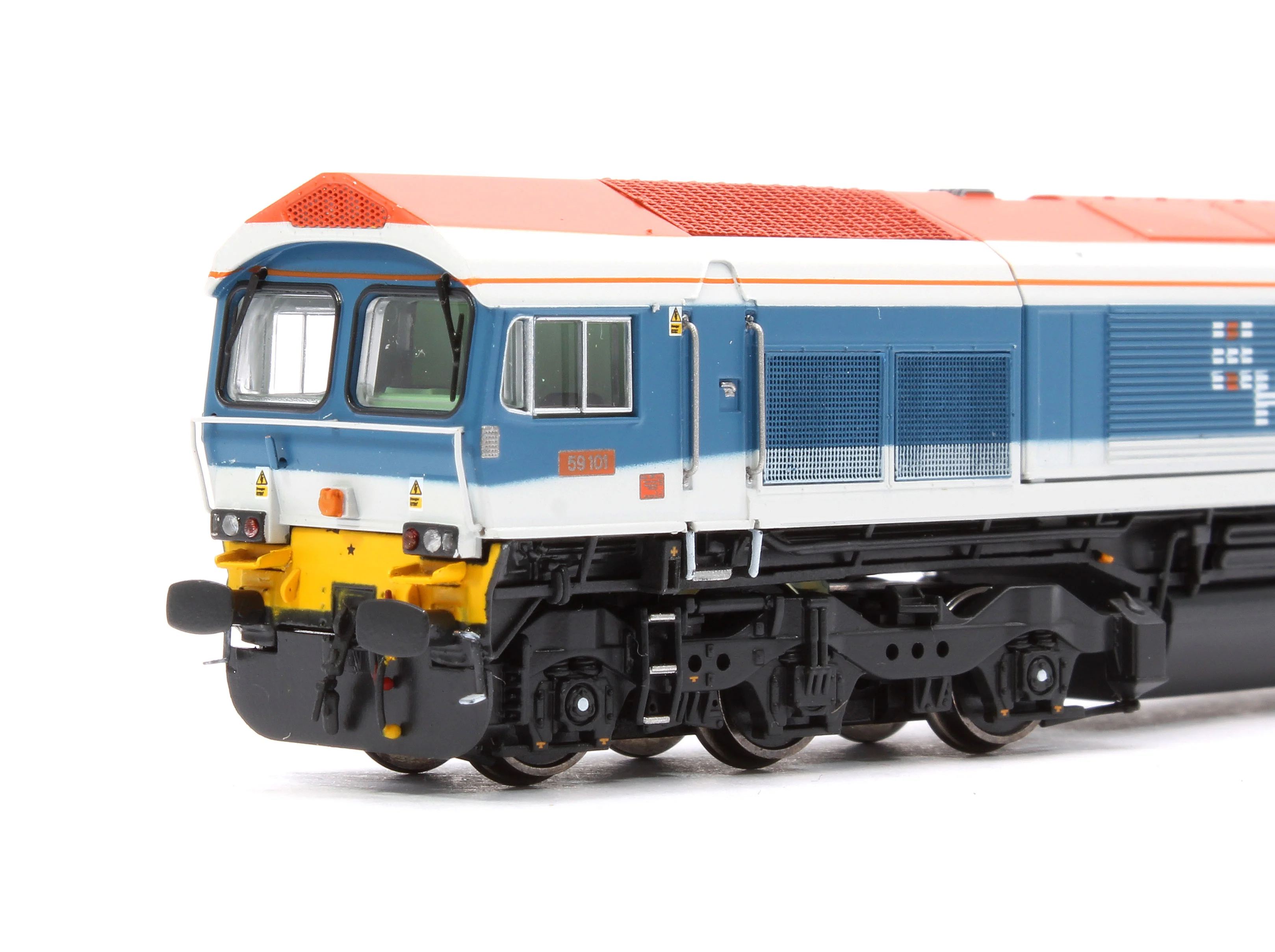 RT-N59-HN-101DC Class 59 59101 Hanson Livery Village of Whatley Diesel Locomotive - Image 7