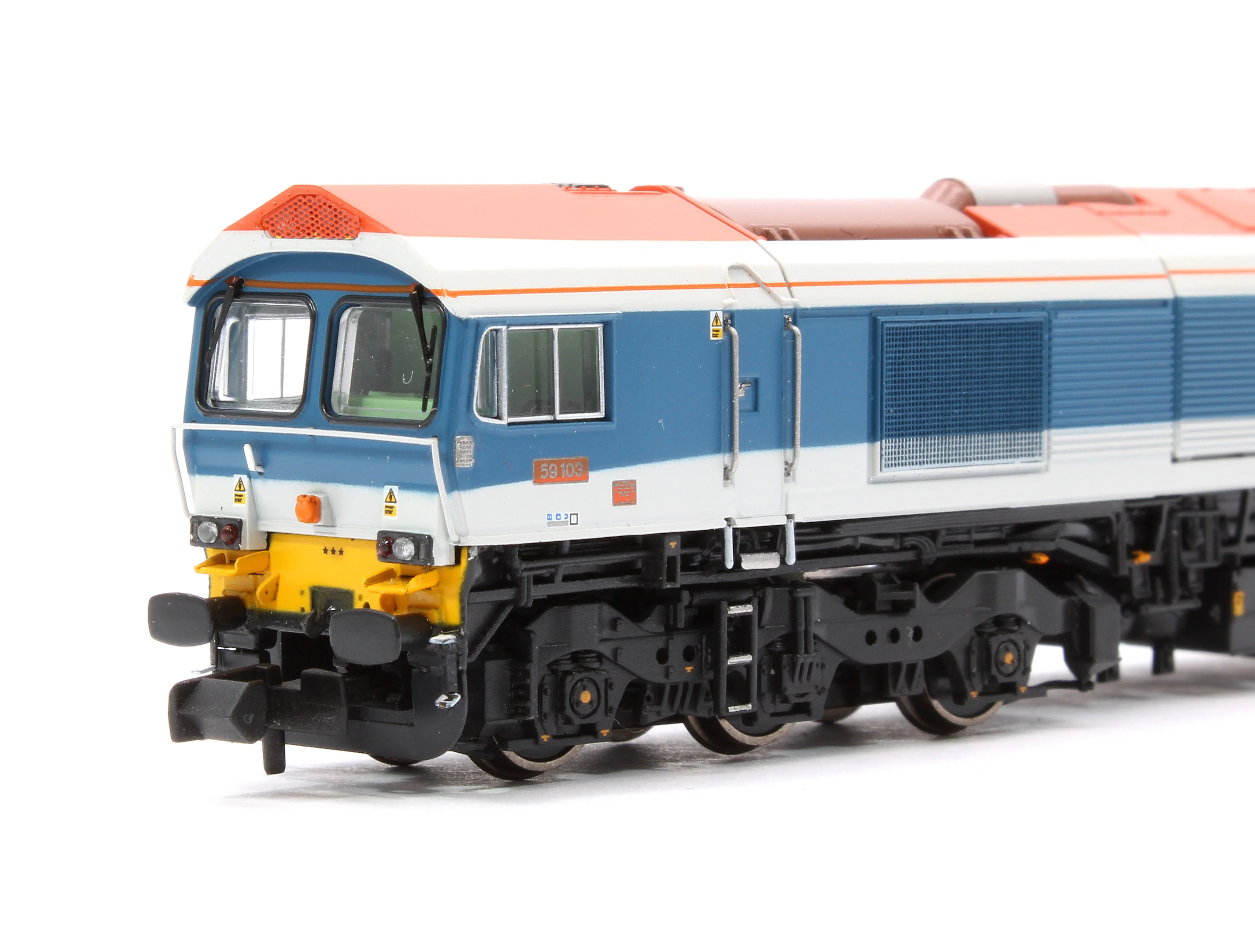 RT-N59-HN-103DC Class 59 59103 Hanson Livery Village of Mells Diesel Locomotive - Image 7