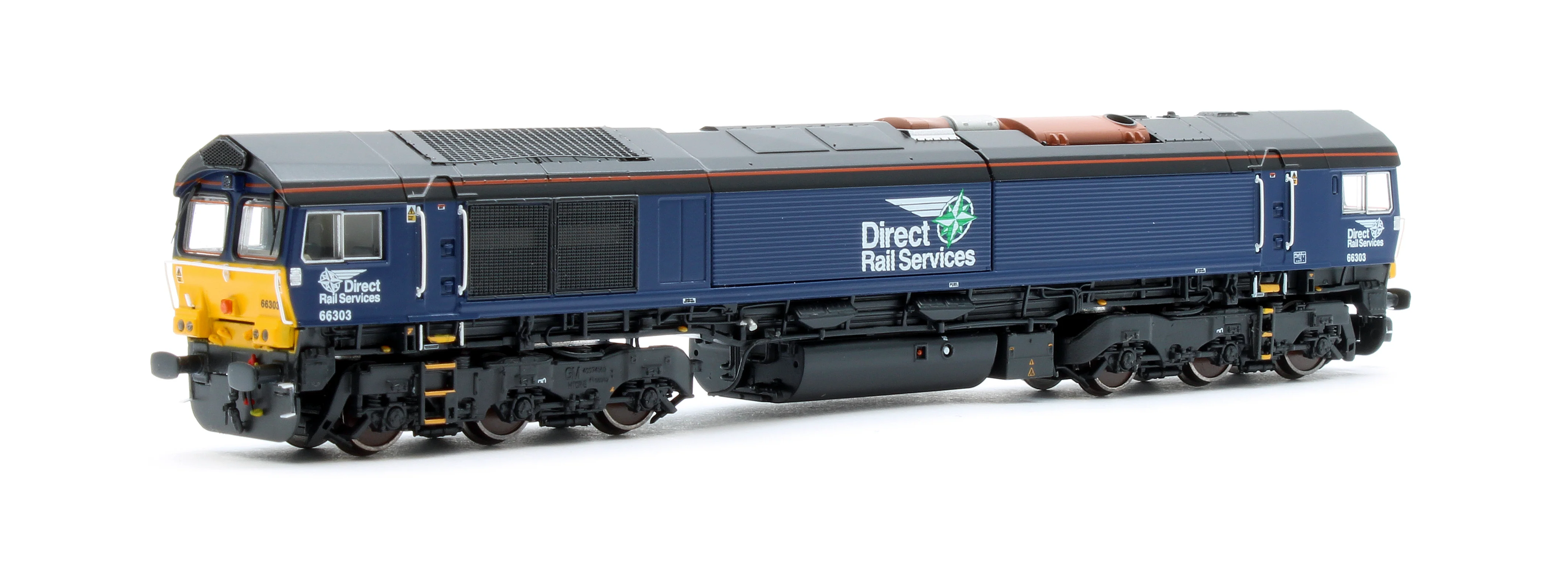 RT-N66-DRP-303DCC Class 66 66303 DRS Plain Diesel Locomotive - DCC Sound