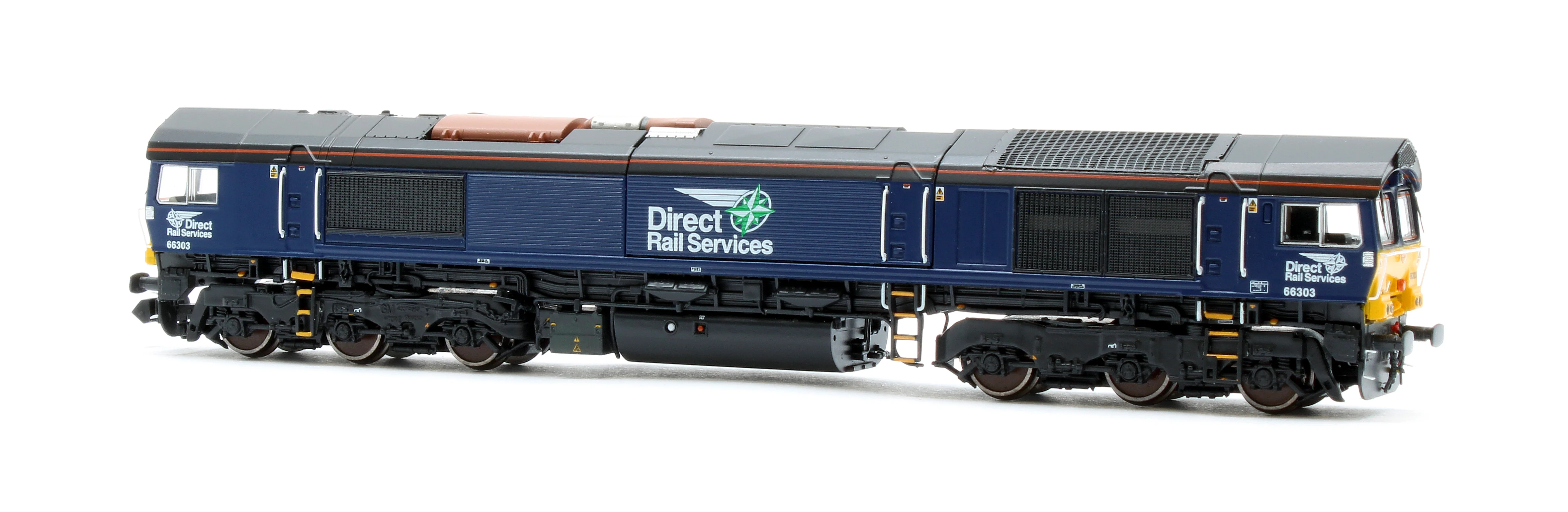 RT-N66-DRP-303DCC Class 66 66303 DRS Plain Diesel Locomotive - DCC Sound - Image 2