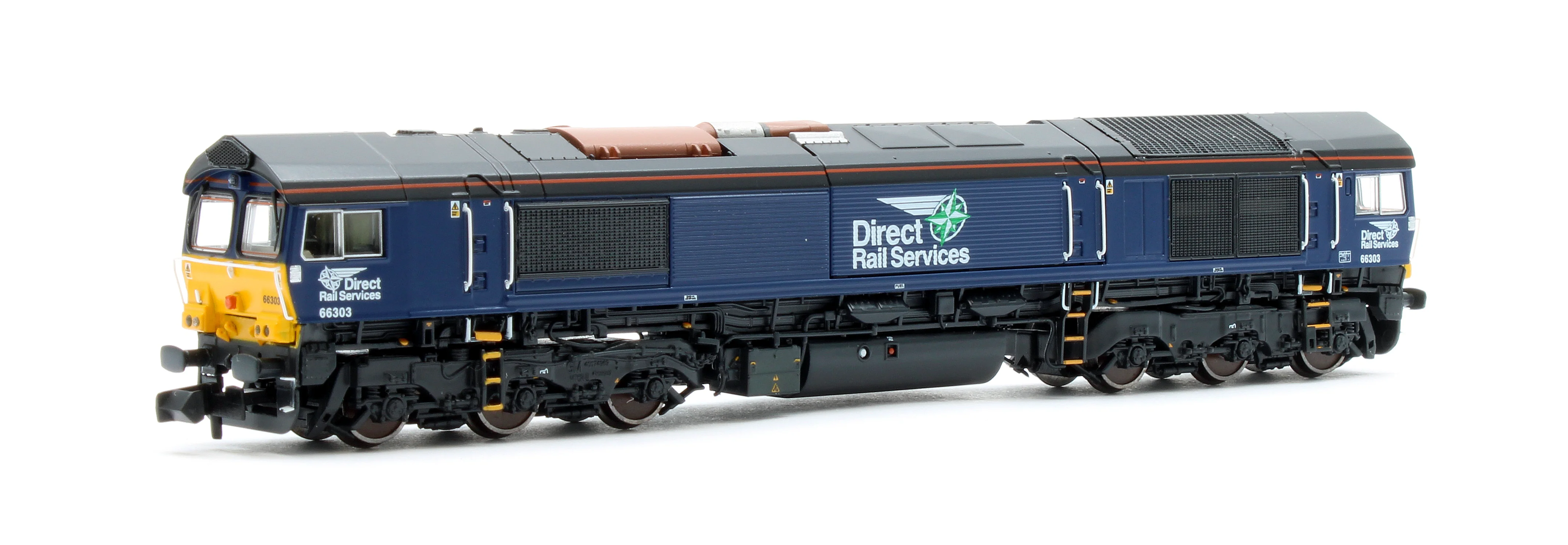 RT-N66-DRP-303DCC Class 66 66303 DRS Plain Diesel Locomotive - DCC Sound - Image 3