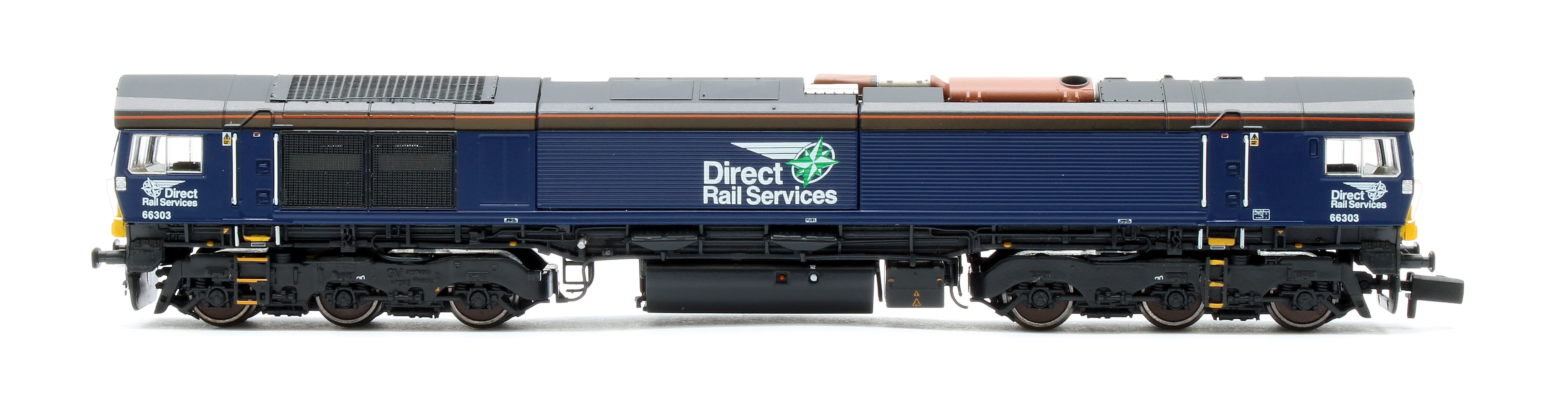 RT-N66-DRP-303DCC Class 66 66303 DRS Plain Diesel Locomotive - DCC Sound - Image 4