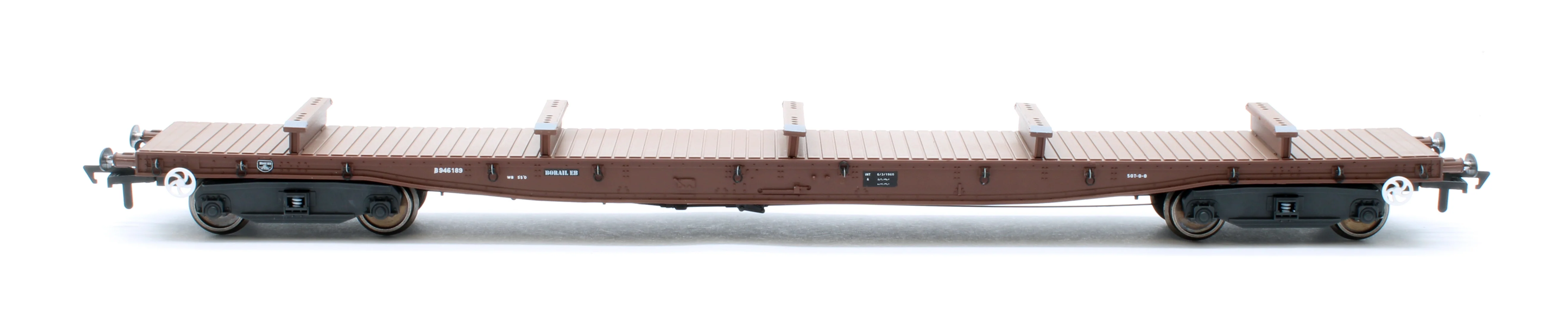 RT-OO-BRV-401 Borail EB Bauxite Livery with 5 Bolsters No. B946189 and B946192 - Twin Pack - Image 7