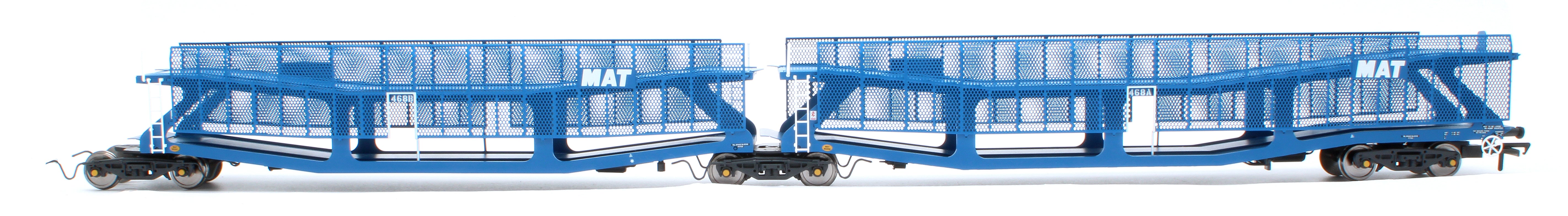 RT-OO-CAR4-436A Quad set Cartic-4 car carrier - MAT blue with mesh screens (set A) - Image 4