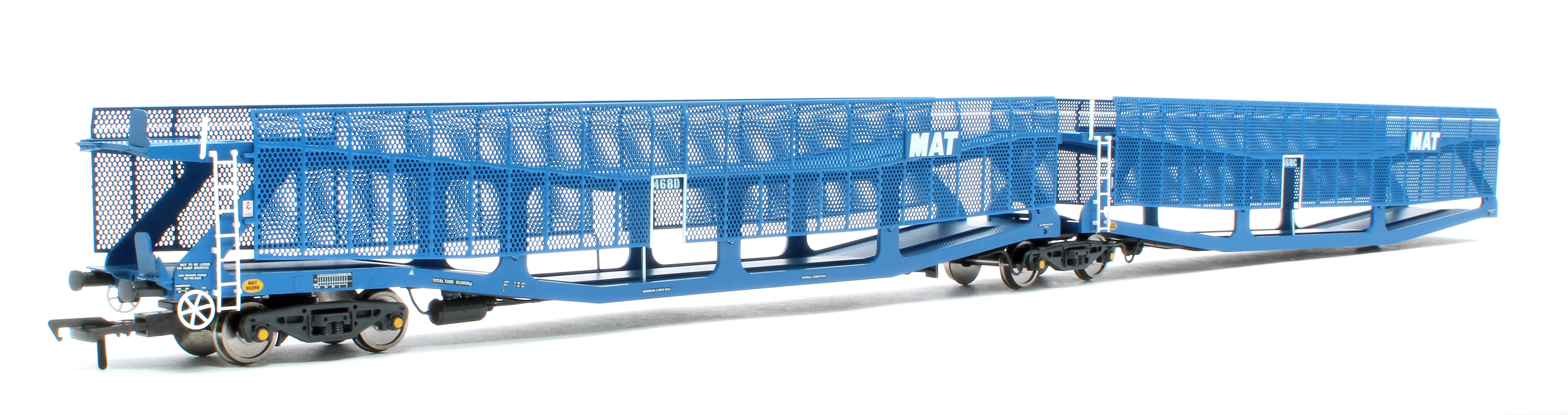 RT-OO-CAR4-436A Quad set Cartic-4 car carrier - MAT blue with mesh screens (set A) - Image 5
