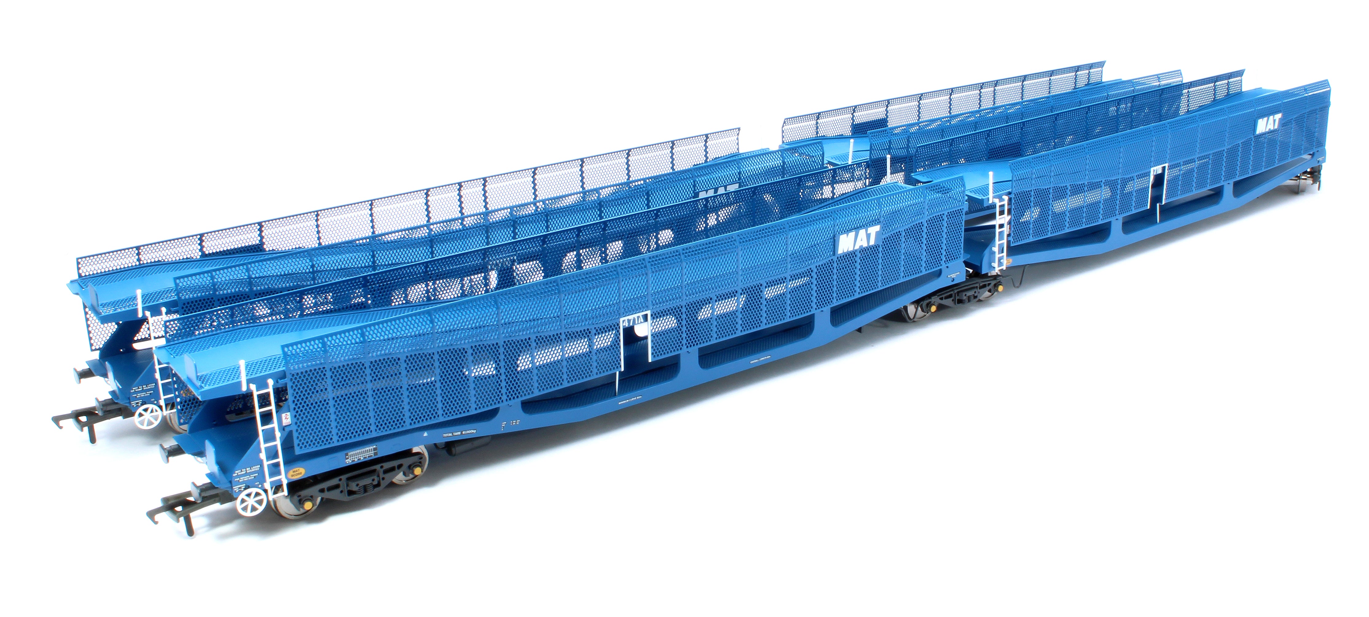RT-OO-CAR4-436B Quad set Cartic-4 car carrier - MAT blue with mesh screens (set B)