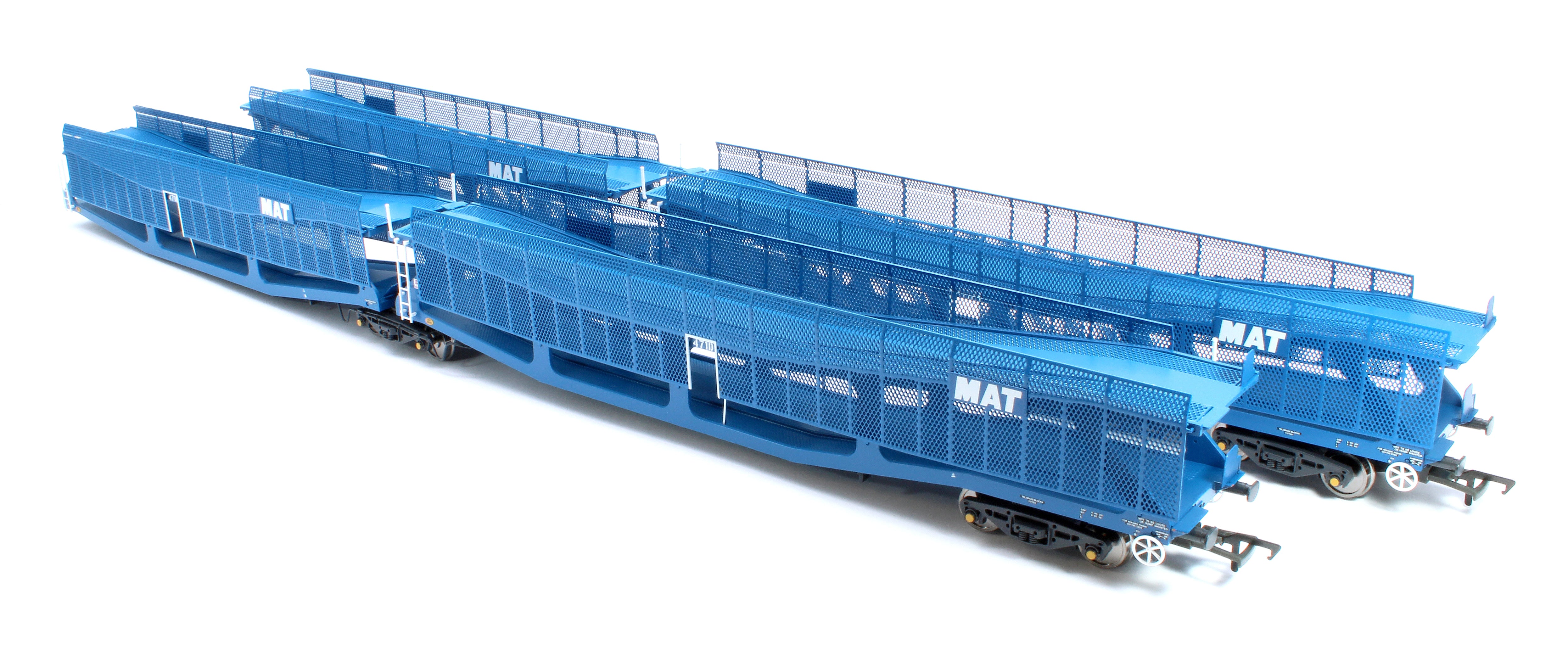 RT-OO-CAR4-436B Quad set Cartic-4 car carrier - MAT blue with mesh screens (set B) - Image 2