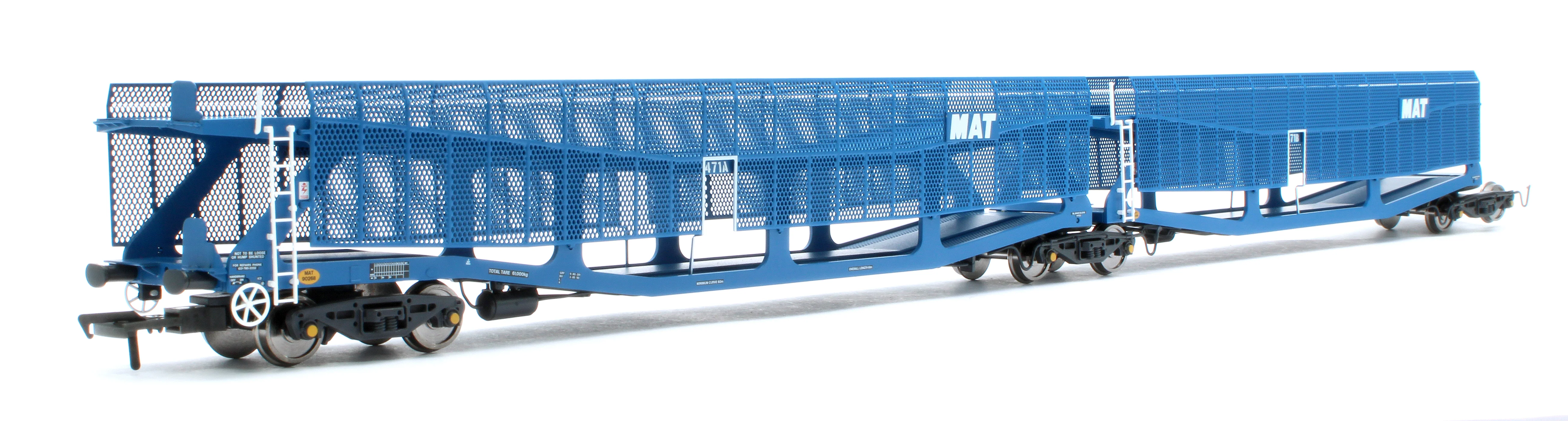 RT-OO-CAR4-436B Quad set Cartic-4 car carrier - MAT blue with mesh screens (set B) - Image 3