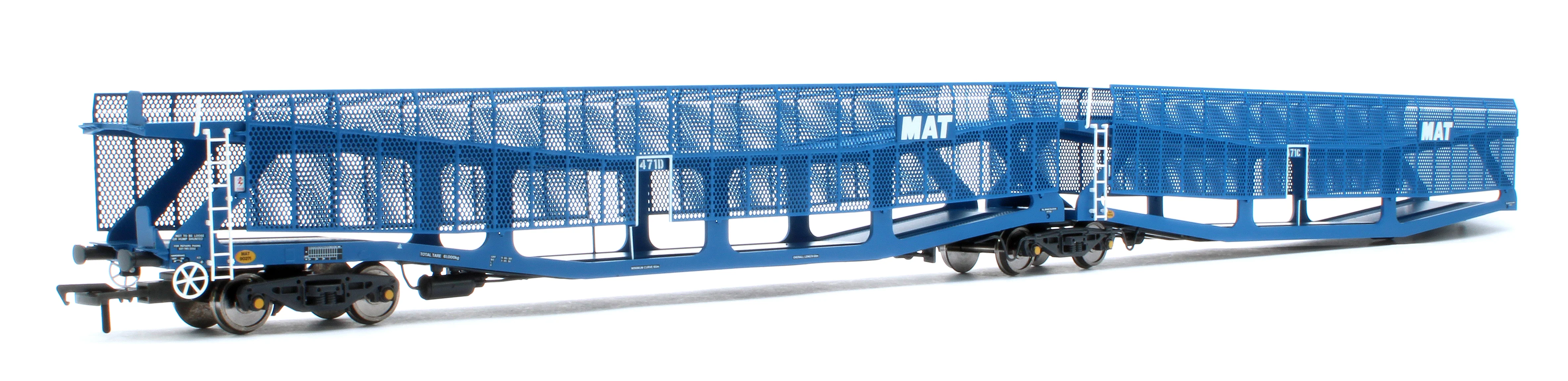 RT-OO-CAR4-436B Quad set Cartic-4 car carrier - MAT blue with mesh screens (set B) - Image 5