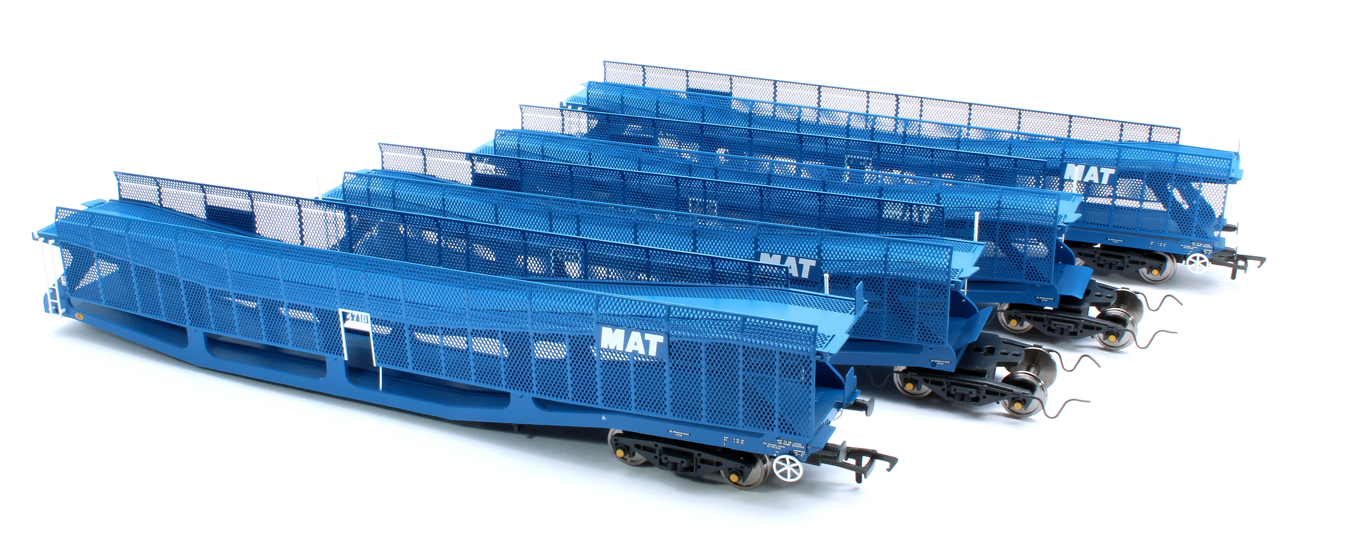 RT-OO-CAR4-436B Quad set Cartic-4 car carrier - MAT blue with mesh screens (set B) - Image 7
