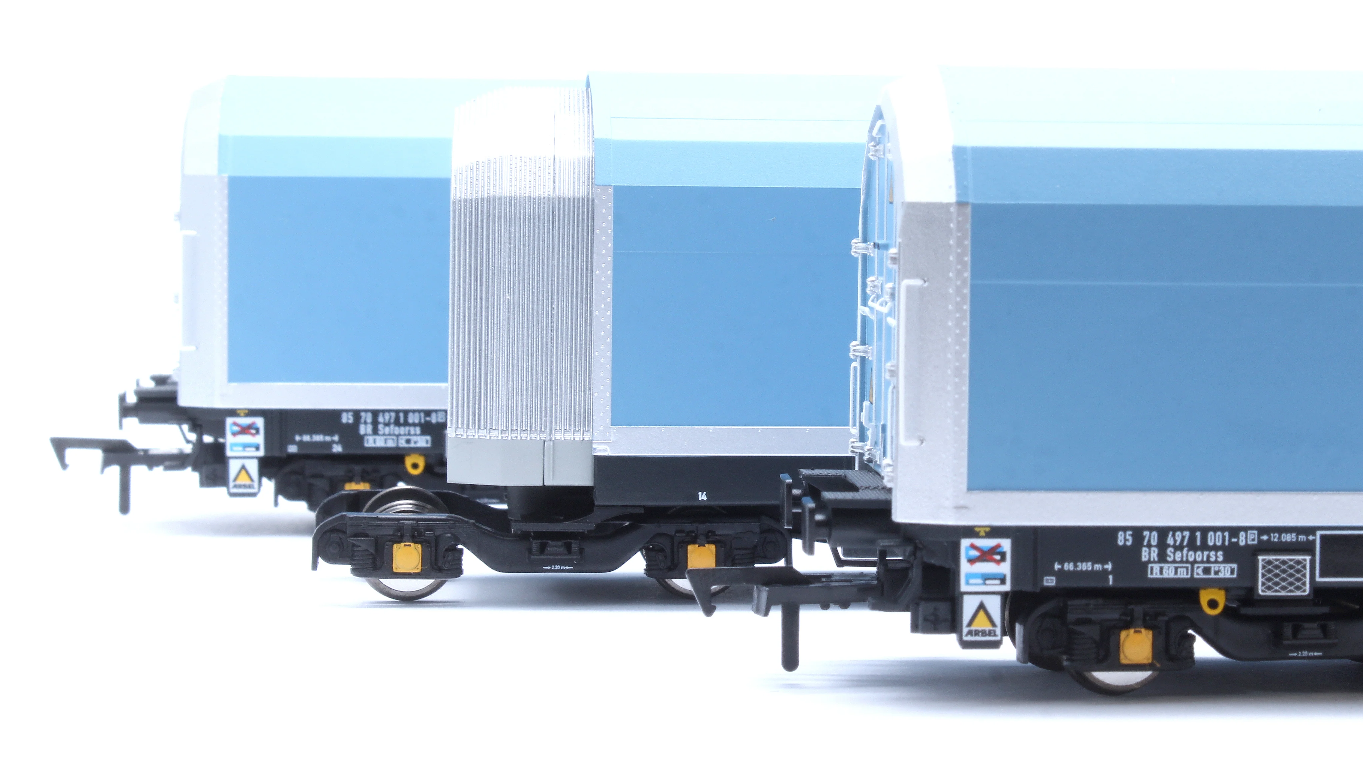 RT-OO-WIA-401A OO/4mm 5-car Arbel WIA car carrier with RfD squadron branding. Wagon 85 70 4971 001-8 - Image 14