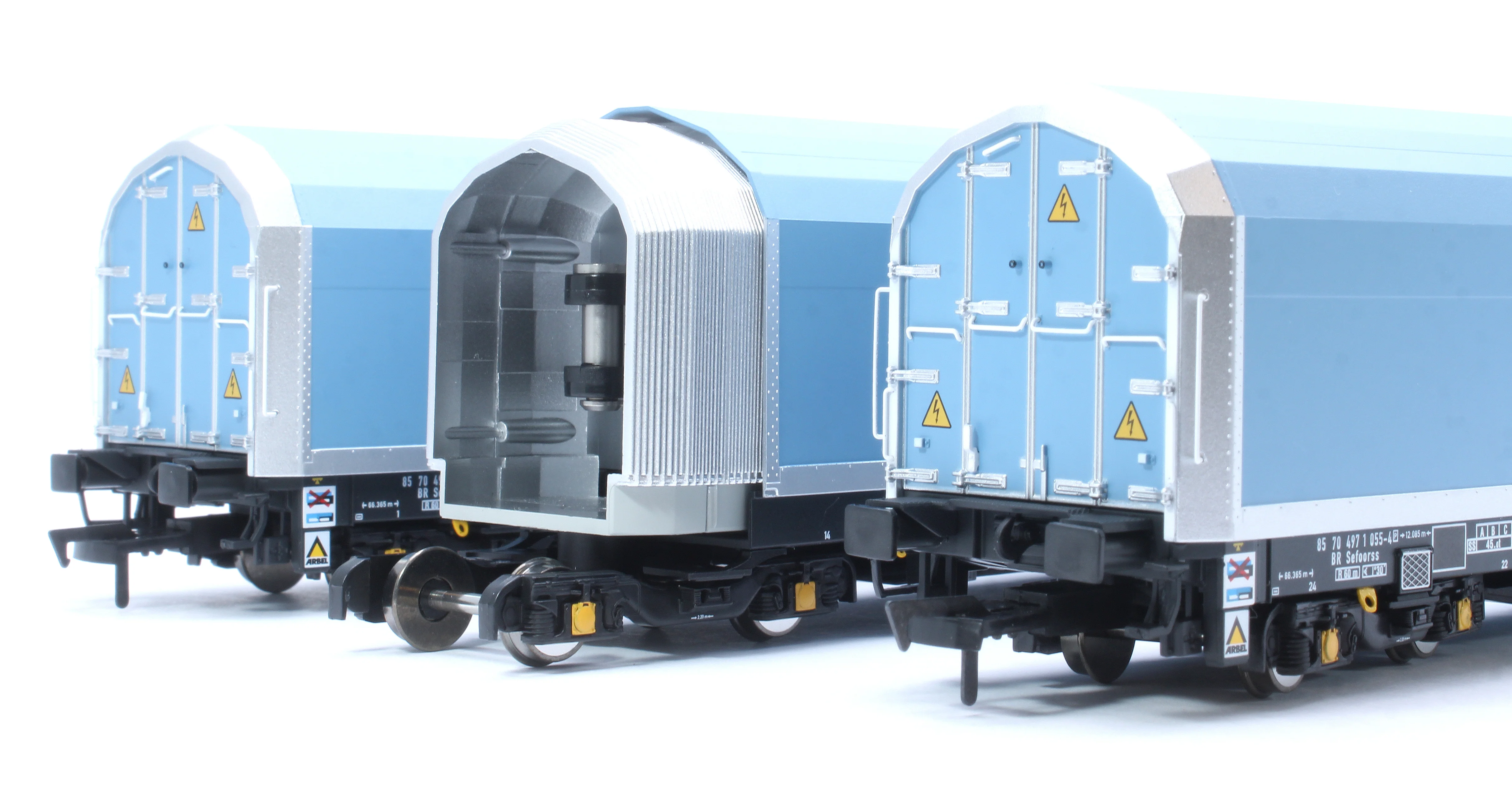 RT-OO-WIA-401C OO/4mm 5-car Arbel WIA car carrier with RfD squadron branding. Wagon 85 70 4971 055-4 - Image 12