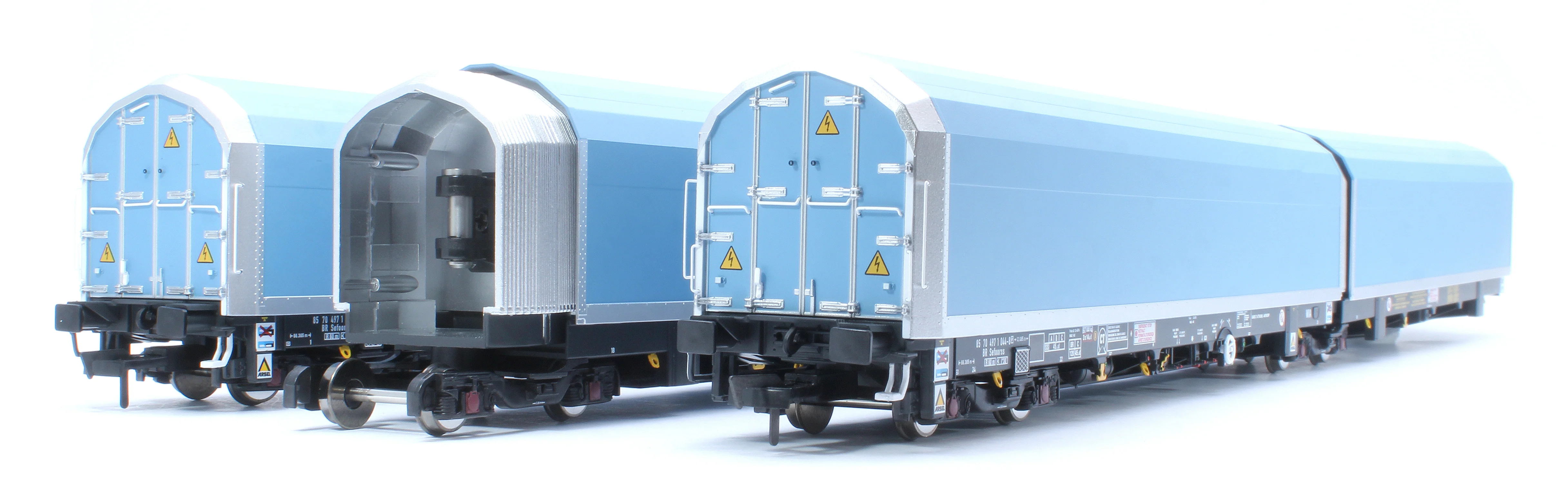 RT-OO-WIA-402B OO/4mm 5-car Arbel WIA car carrier plain blue. Wagon 85 70 4971 044-8