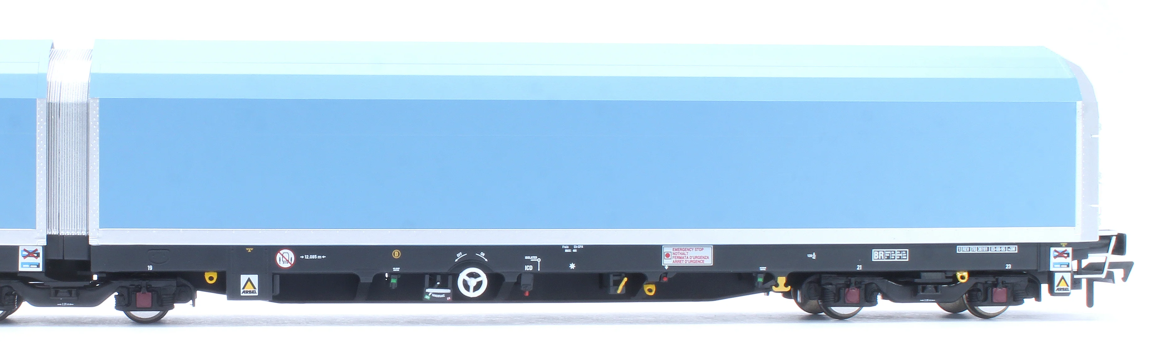 RT-OO-WIA-402B OO/4mm 5-car Arbel WIA car carrier plain blue. Wagon 85 70 4971 044-8 - Image 11