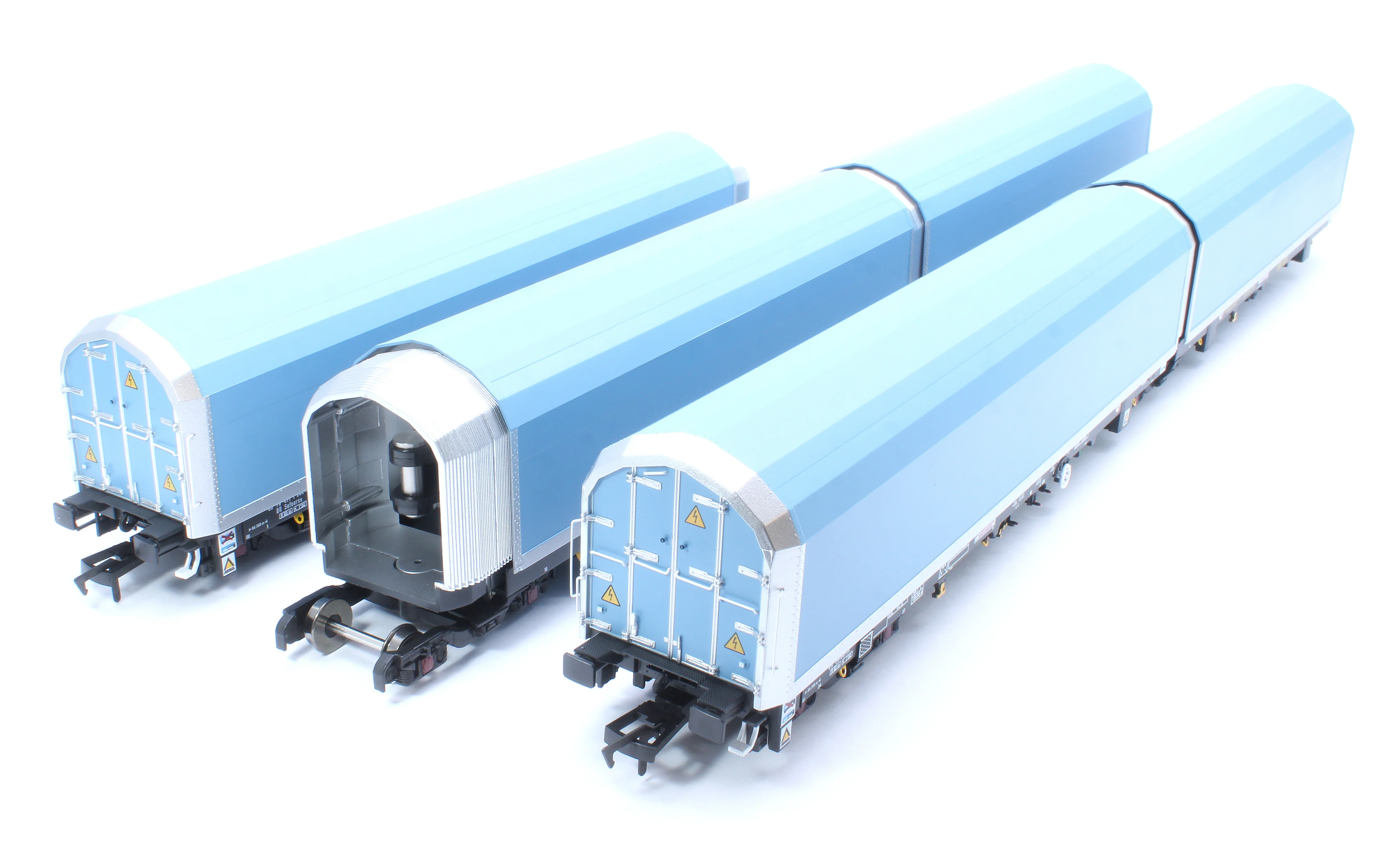 RT-OO-WIA-402B OO/4mm 5-car Arbel WIA car carrier plain blue. Wagon 85 70 4971 044-8 - Image 12