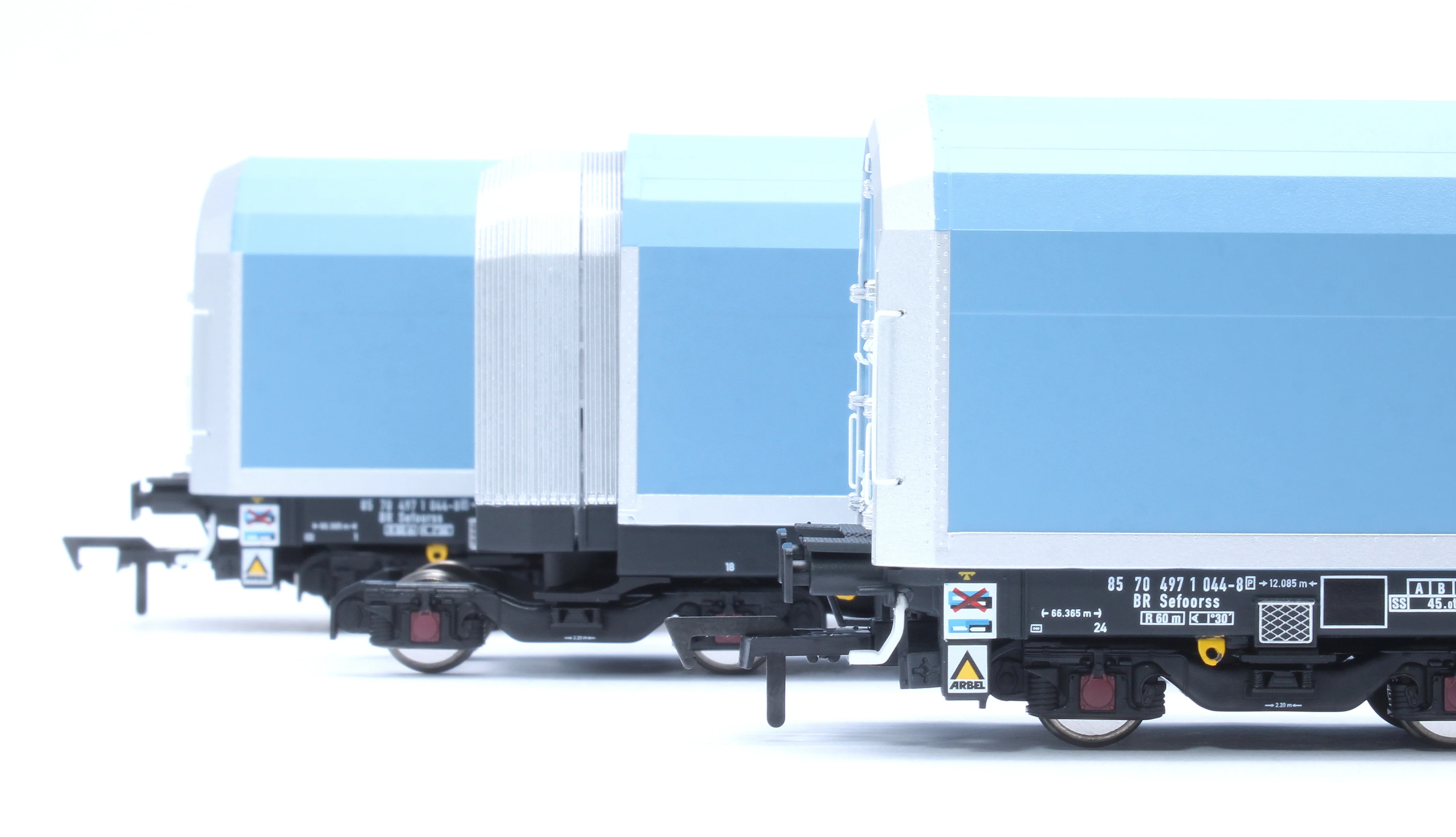 RT-OO-WIA-402B OO/4mm 5-car Arbel WIA car carrier plain blue. Wagon 85 70 4971 044-8 - Image 14