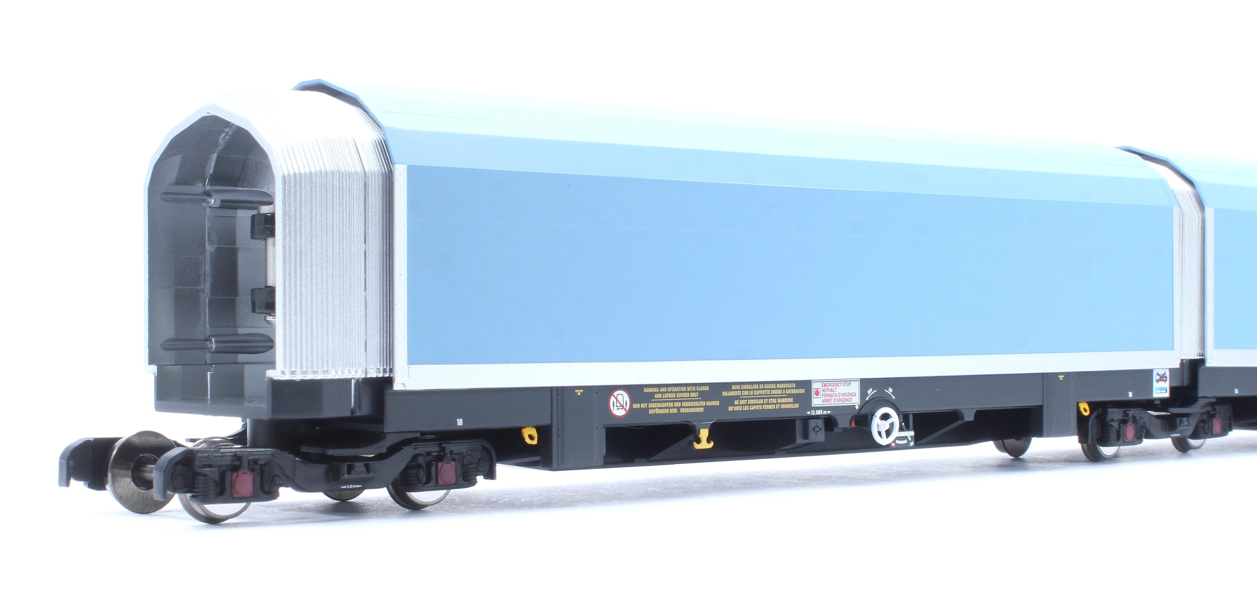 RT-OO-WIA-402B OO/4mm 5-car Arbel WIA car carrier plain blue. Wagon 85 70 4971 044-8 - Image 8
