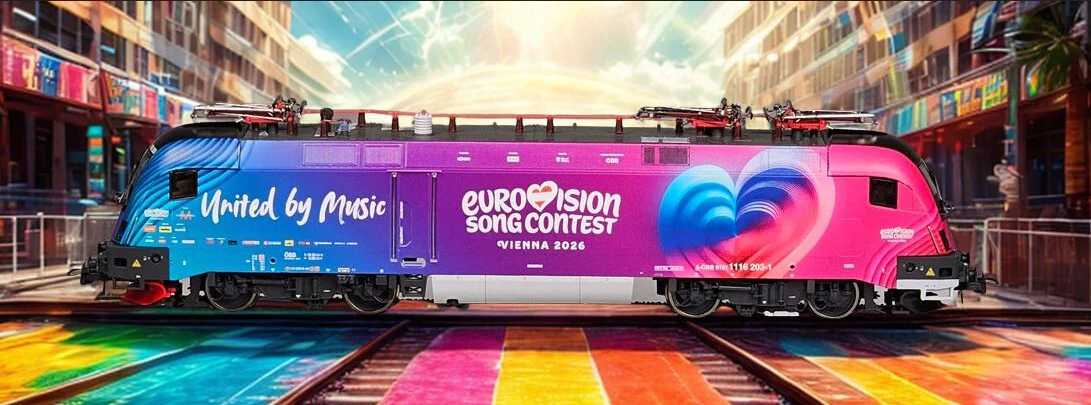 7500240 ÖBB 1116 203-1 "Eurovision Song Contest 2026" Electric Locomotive - Image 2