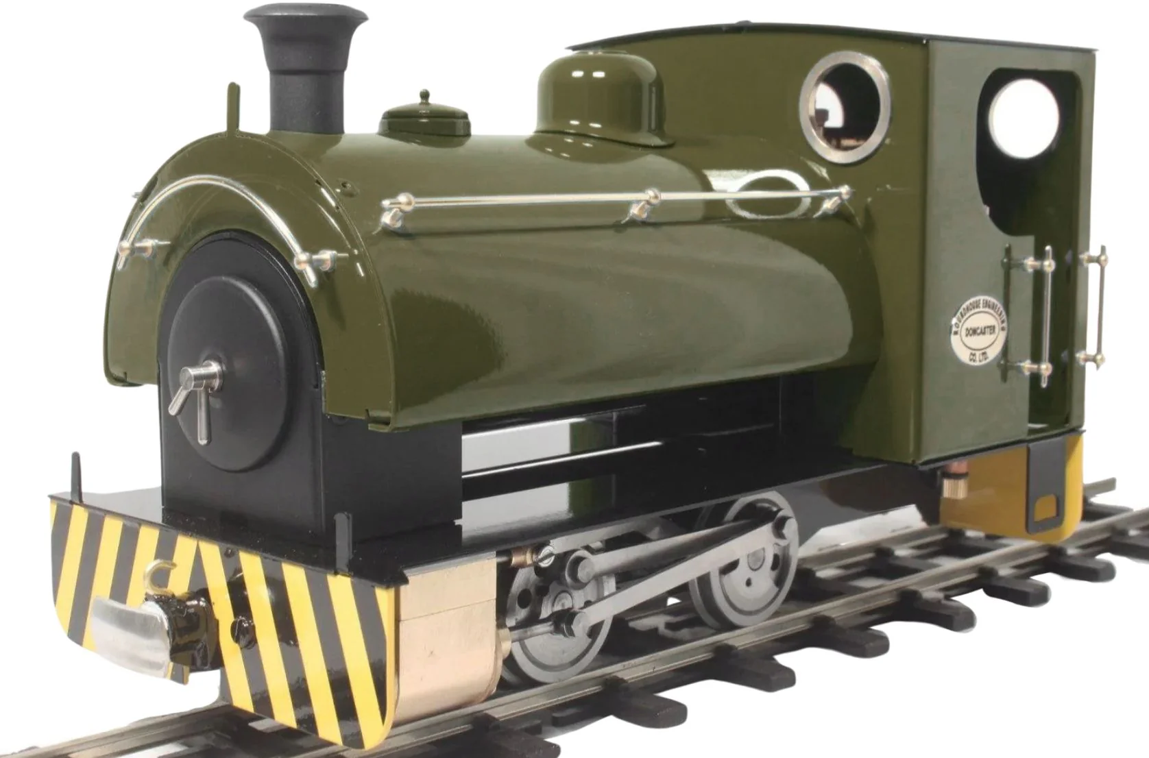 PEGGIE-BRONZEGREEN-32 0-4-0 Saddle Tank 'Peggie' Deep Bronze Green (Manual) Steam Locomotive
