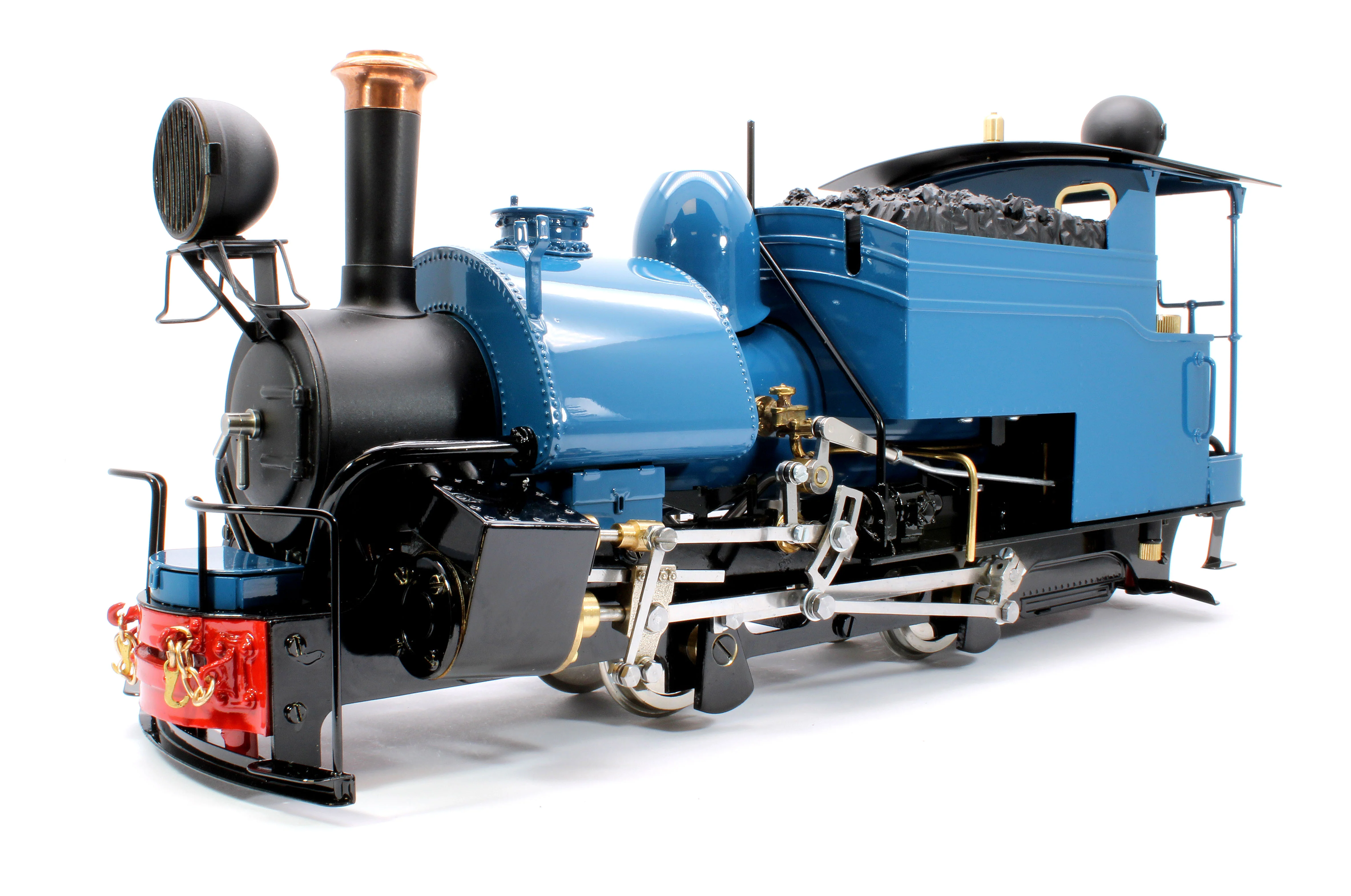 DM-DARJBLUE-NI Class B 0-4-0 Saddle Tank Engine 'Darjeeling' Darjeeling Blue (Manual Control, Uninsulated Wheels) Steam Locomotive
