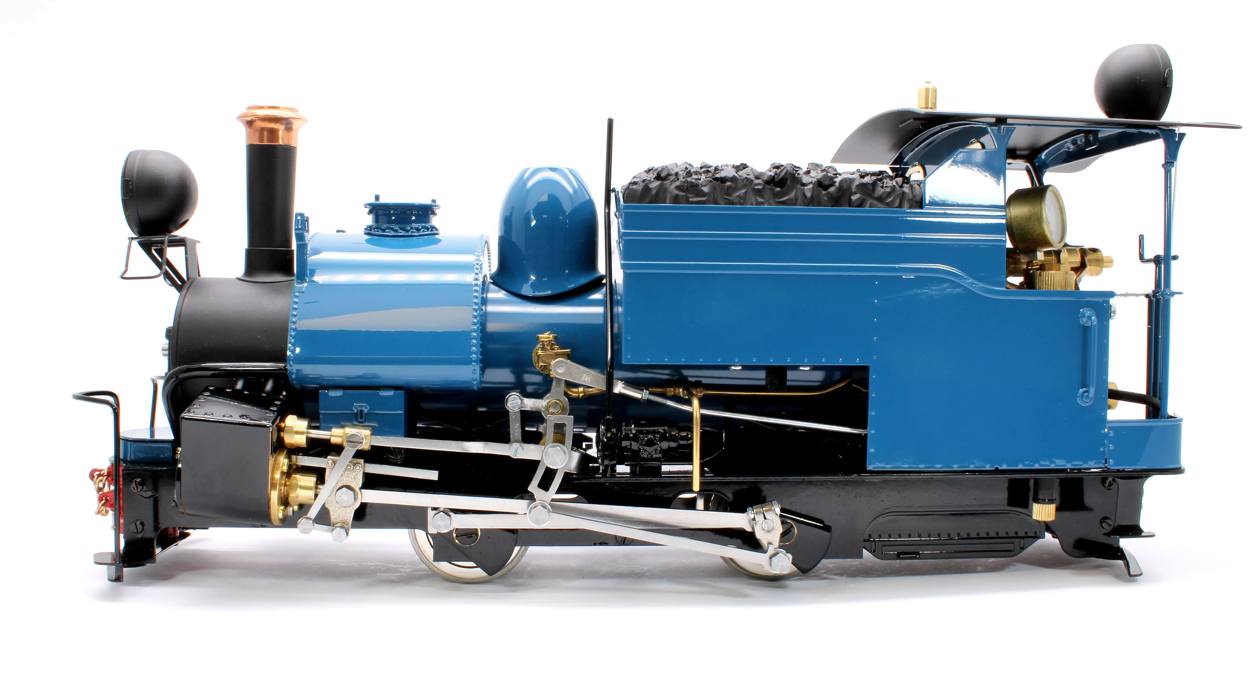 DM-DARJBLUE-NI Class B 0-4-0 Saddle Tank Engine 'Darjeeling' Darjeeling Blue (Manual Control, Uninsulated Wheels) Steam Locomotive - Image 2