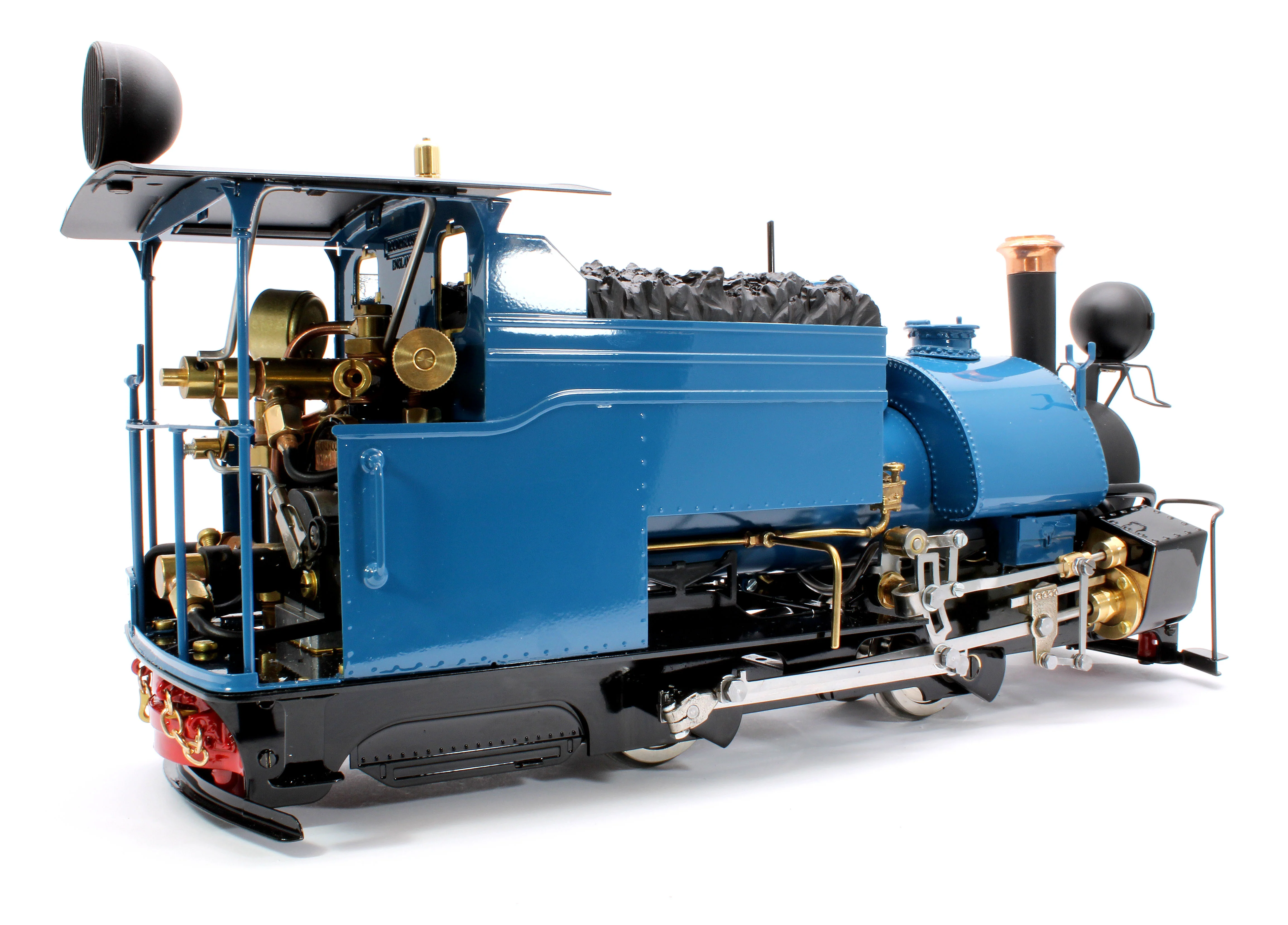 DM-DARJBLUE-NI Class B 0-4-0 Saddle Tank Engine 'Darjeeling' Darjeeling Blue (Manual Control, Uninsulated Wheels) Steam Locomotive - Image 4