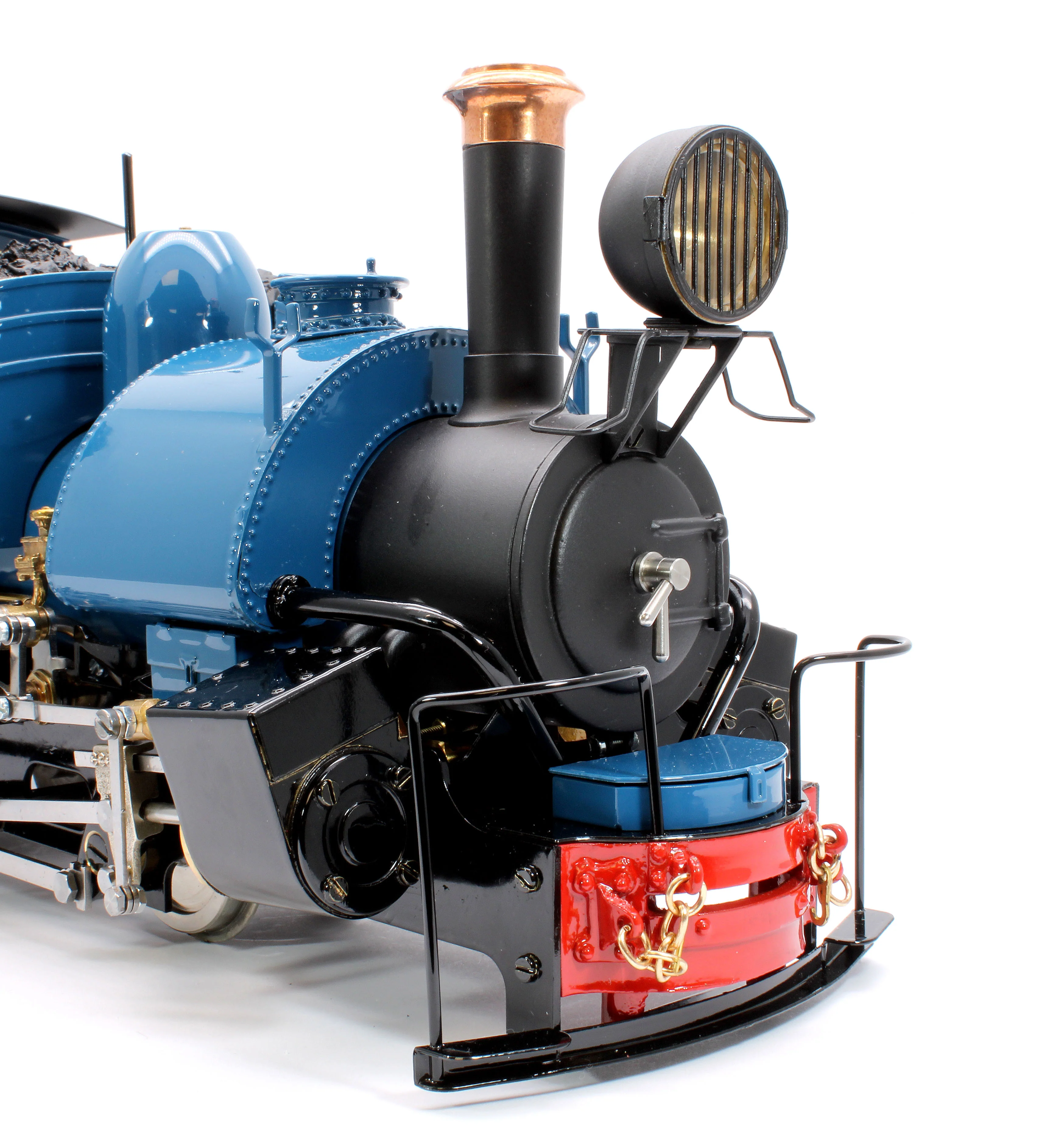 DM-DARJBLUE-NI Class B 0-4-0 Saddle Tank Engine 'Darjeeling' Darjeeling Blue (Manual Control, Uninsulated Wheels) Steam Locomotive - Image 6