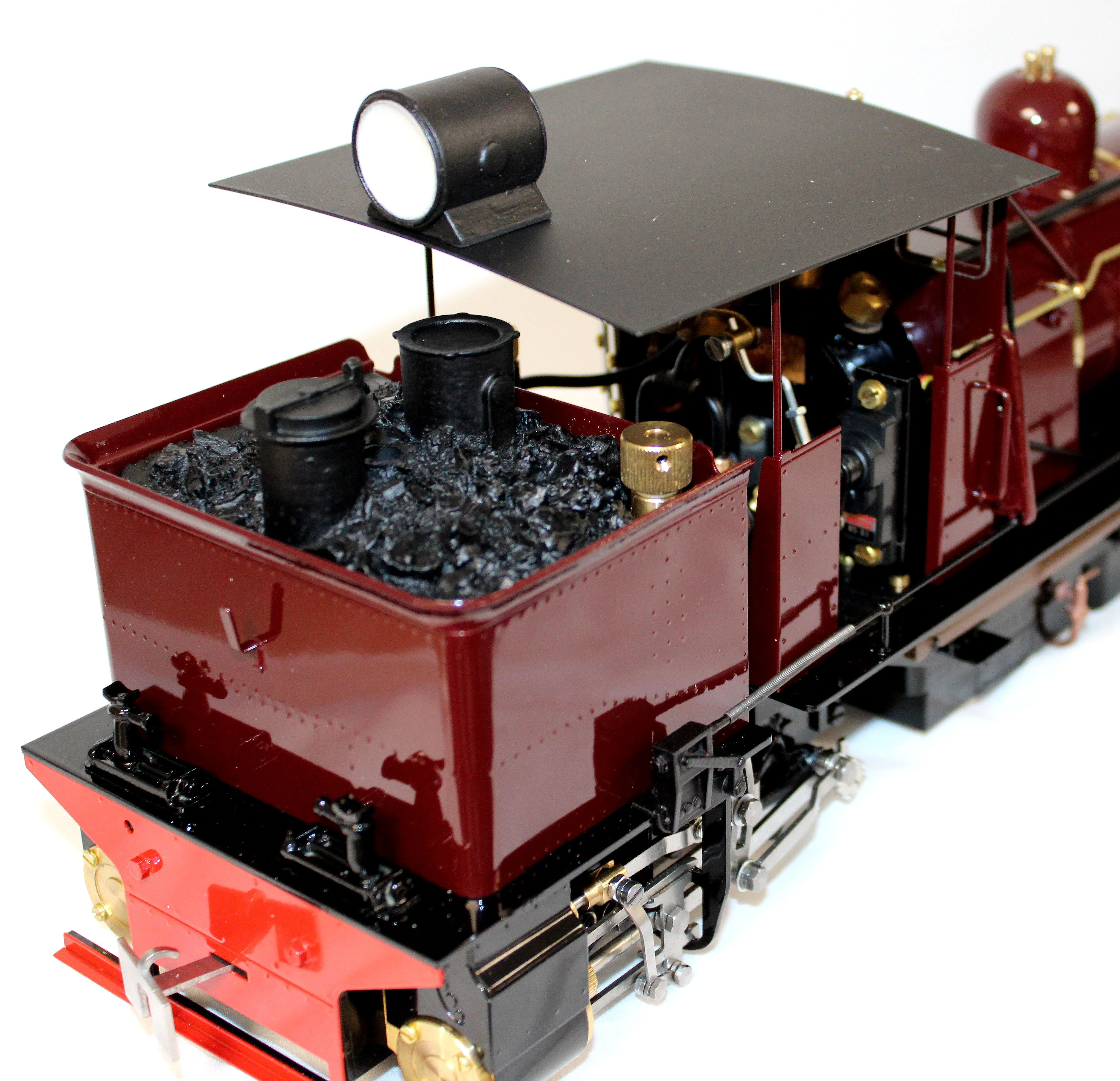 GARRC-FEM-I Class D 0-4-0 'Darjeeling Garratt' Fairlie Engine Maroon (Radio Control, Insulated Wheels) Steam Locomotive - Image 5