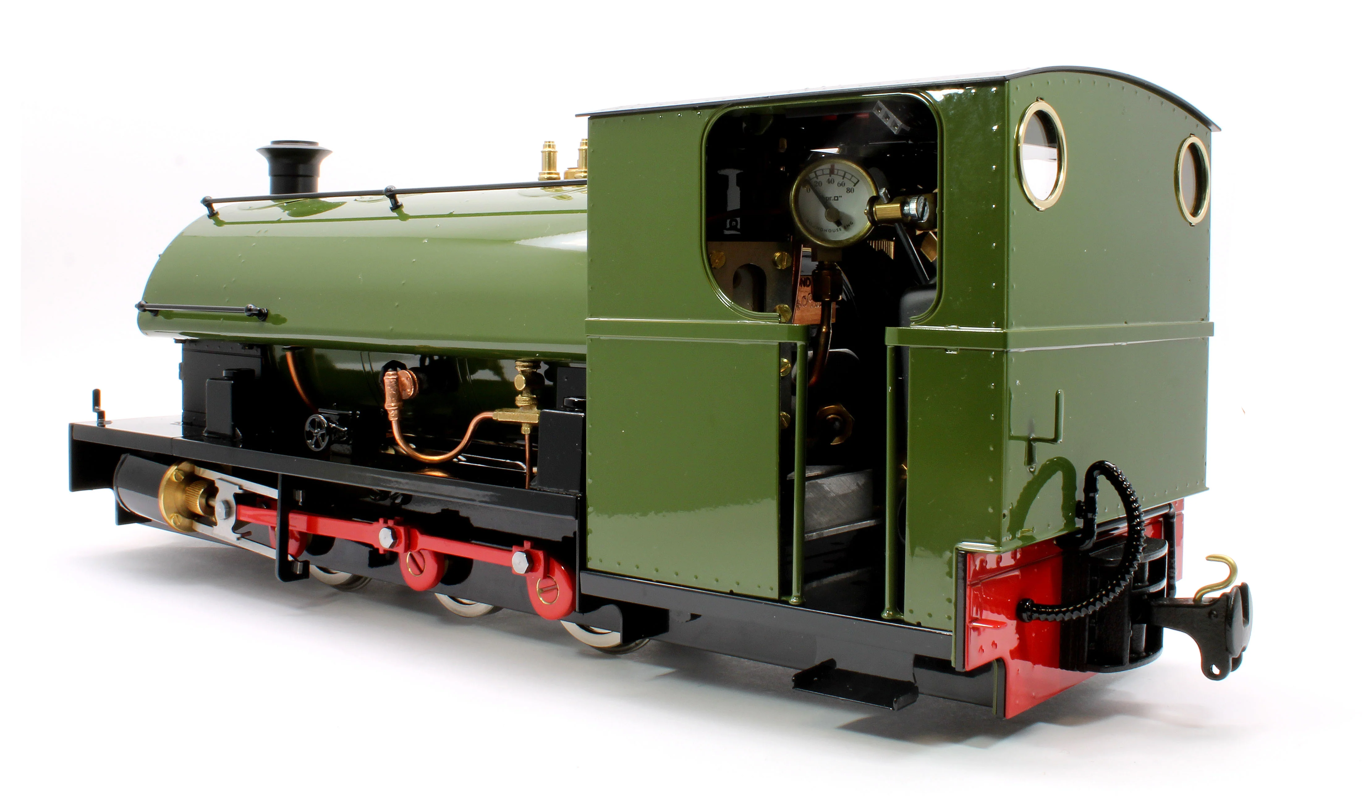 HARRC-OLIVE-NI 0-6-0 Saddle Tank 'Harrogate' Olive (Radio Control, Uninsulated Wheels) Steam Locomotive - Image 2