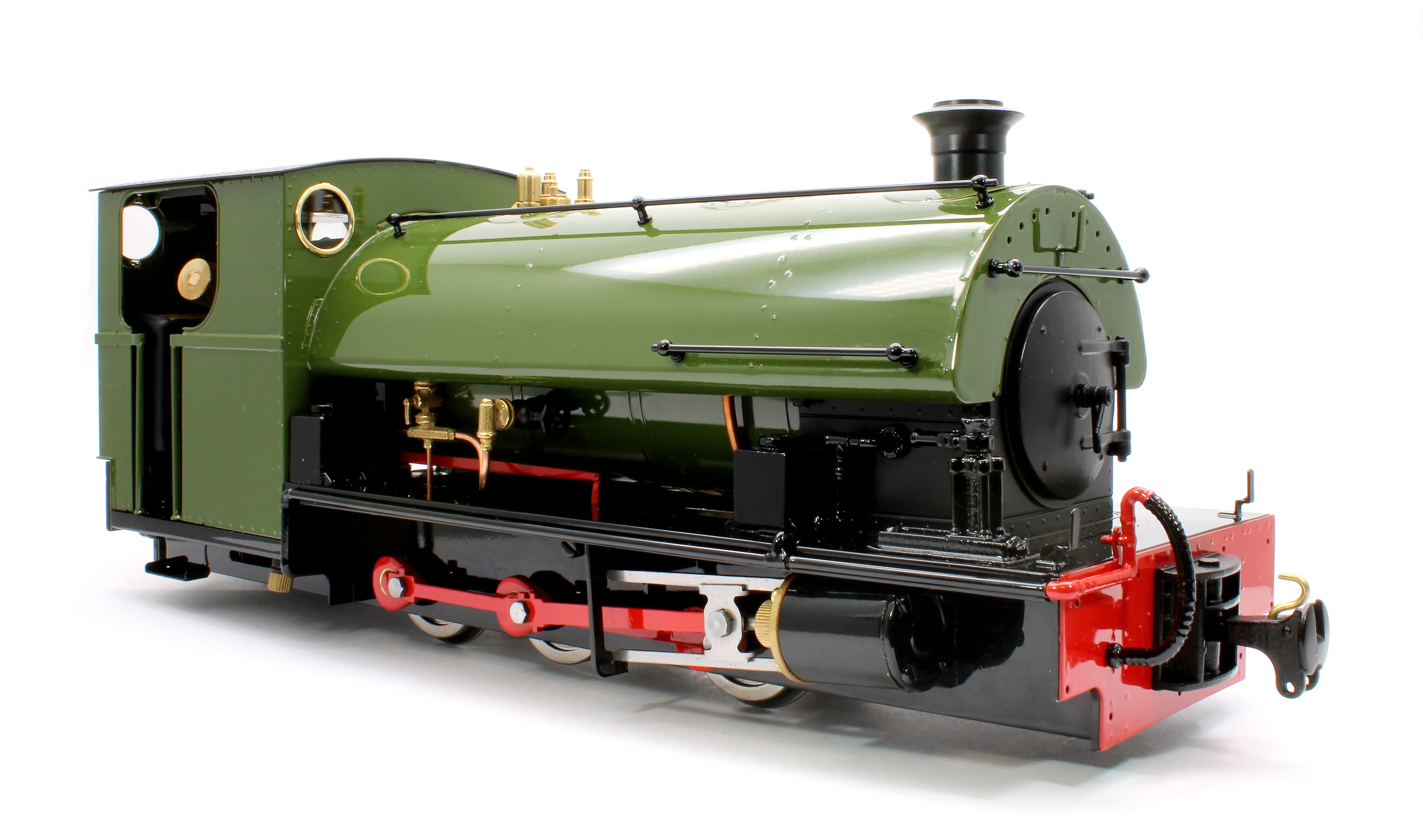 HARRC-OLIVE-NI 0-6-0 Saddle Tank 'Harrogate' Olive (Radio Control, Uninsulated Wheels) Steam Locomotive - Image 4