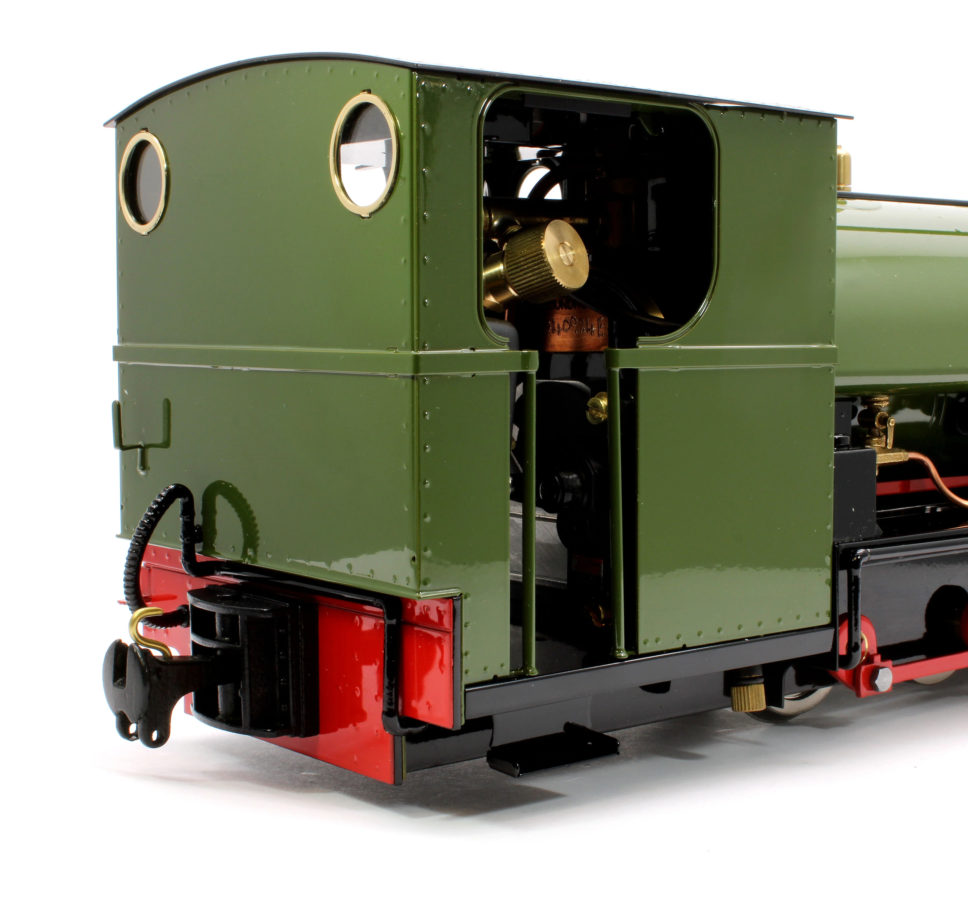 HARRC-OLIVE-NI 0-6-0 Saddle Tank 'Harrogate' Olive (Radio Control, Uninsulated Wheels) Steam Locomotive - Image 7