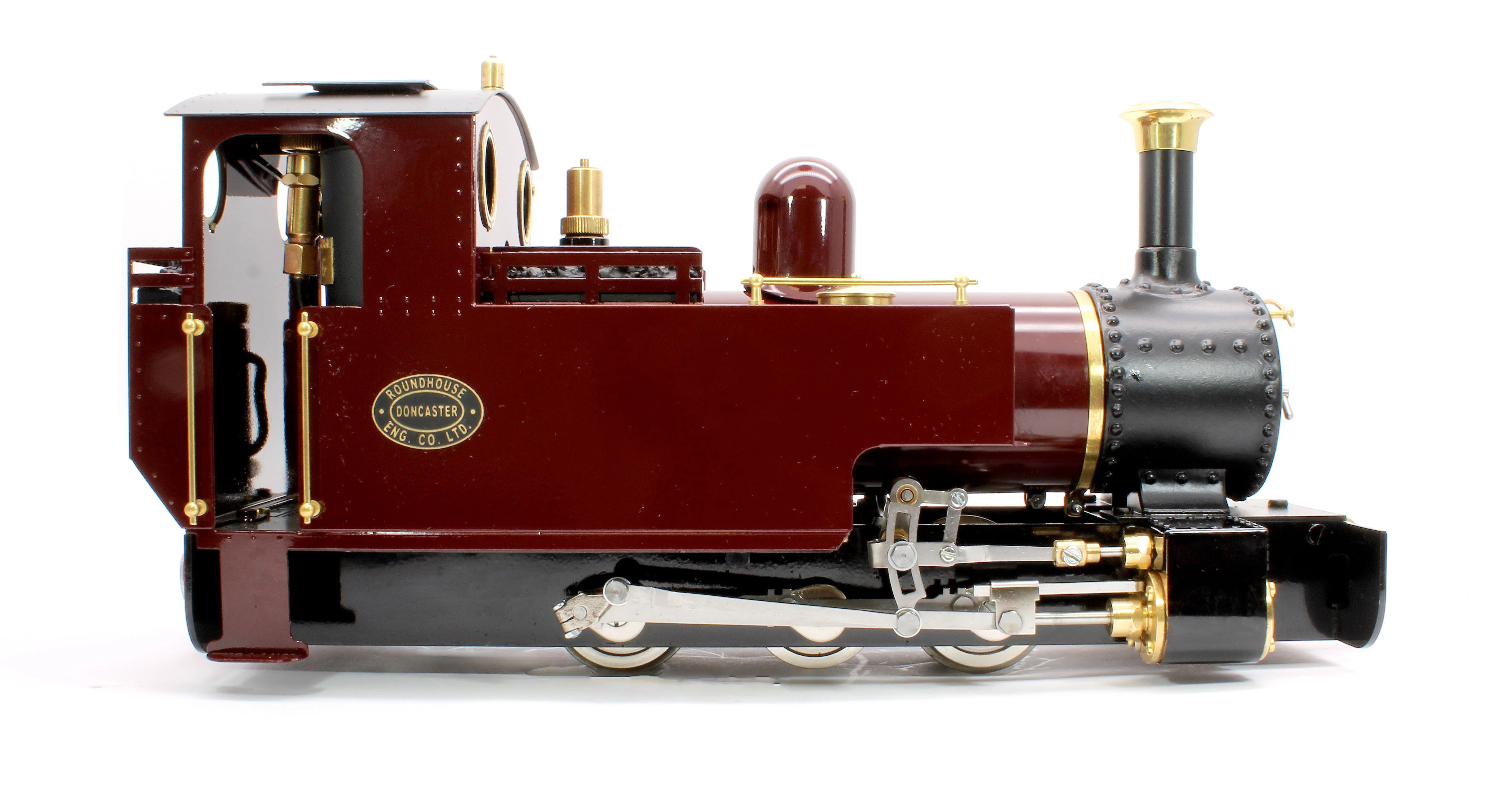LARC-MAROON-NI 0-6-0 'Lady Anne' Fairlie Engine Maroon (Radio Control, Uninsulated Wheels) Steam Locomotive - Image 6