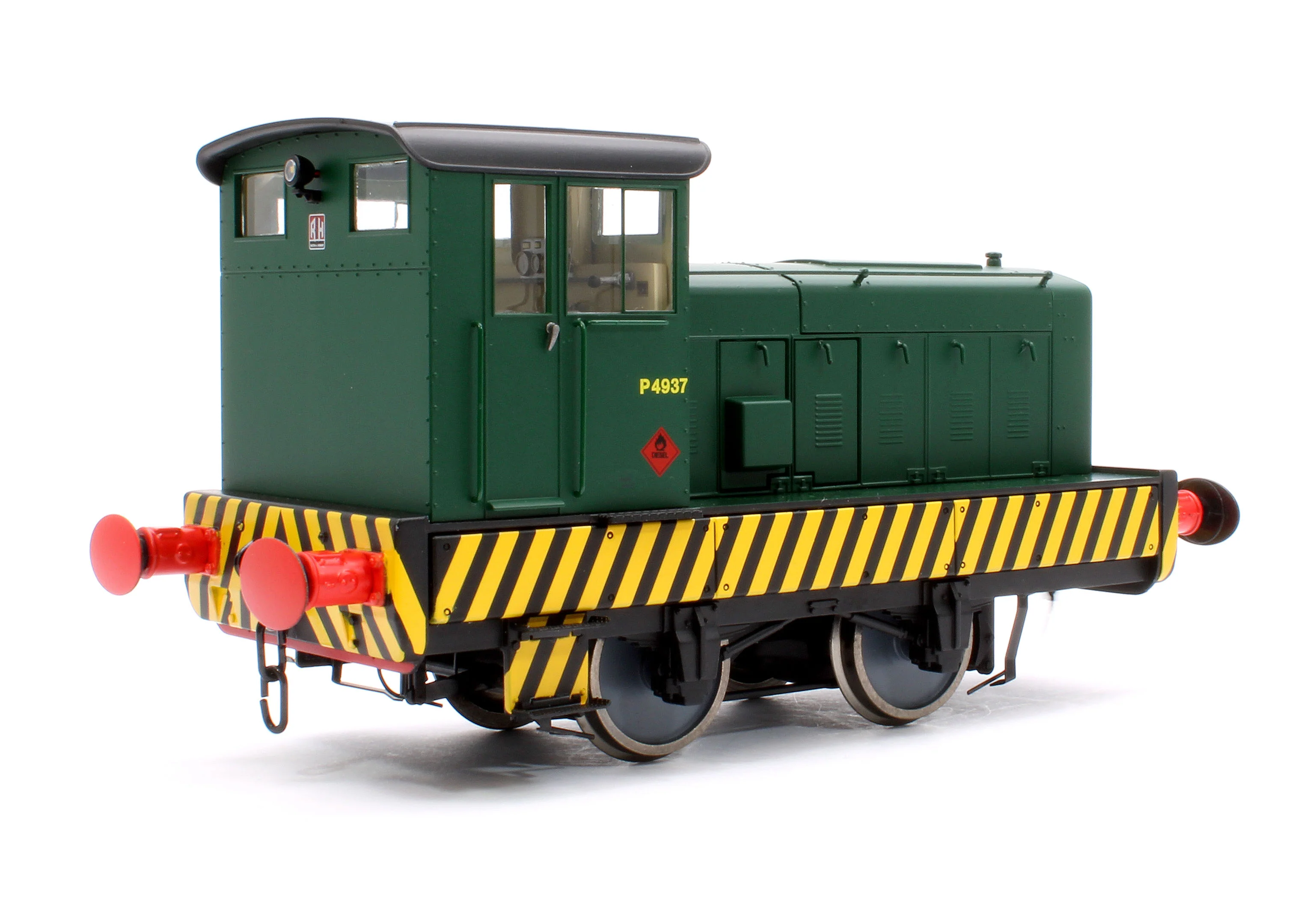 ACC2866-DCC Ruston And Hornsby 88DS 245034/1947 Babcock & Wilcox No. P4937 Industrial Green, with Wasp Stripes Diesel Shunter - DCC Sound Fitted - Image 3