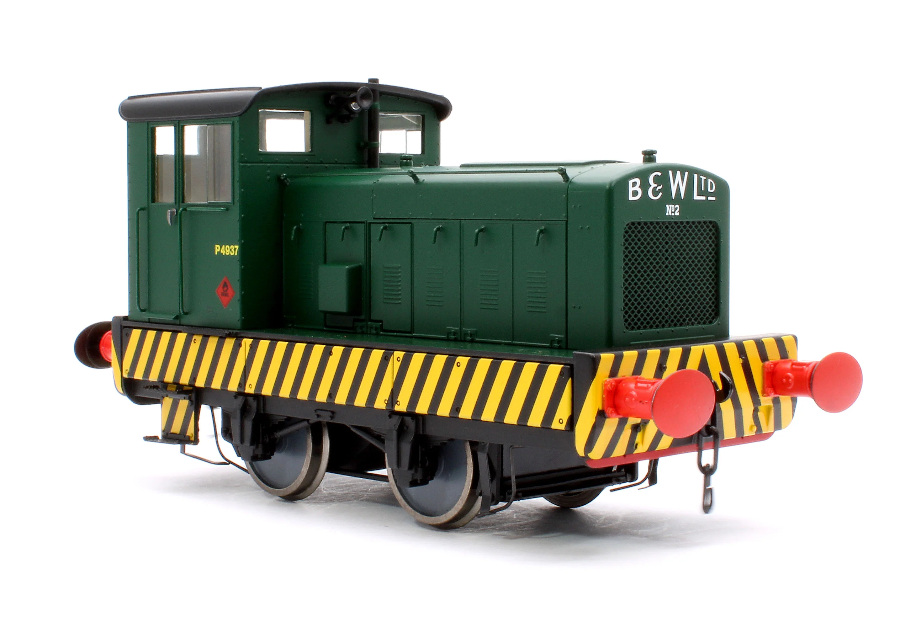 ACC2866-DCC Ruston And Hornsby 88DS 245034/1947 Babcock & Wilcox No. P4937 Industrial Green, with Wasp Stripes Diesel Shunter - DCC Sound Fitted - Image 4